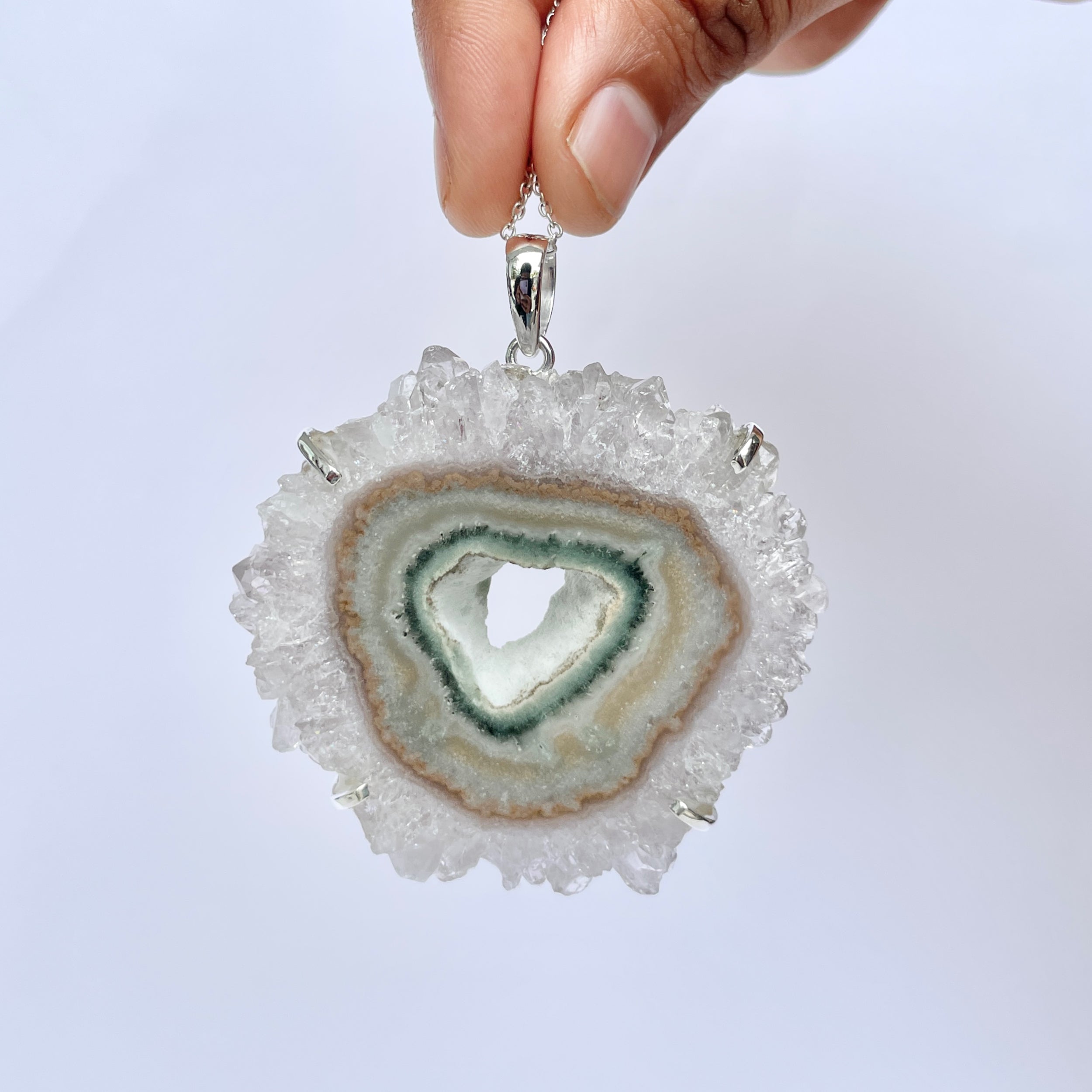 Amethyst Stalactite Pendant-(ASL-P-326.)