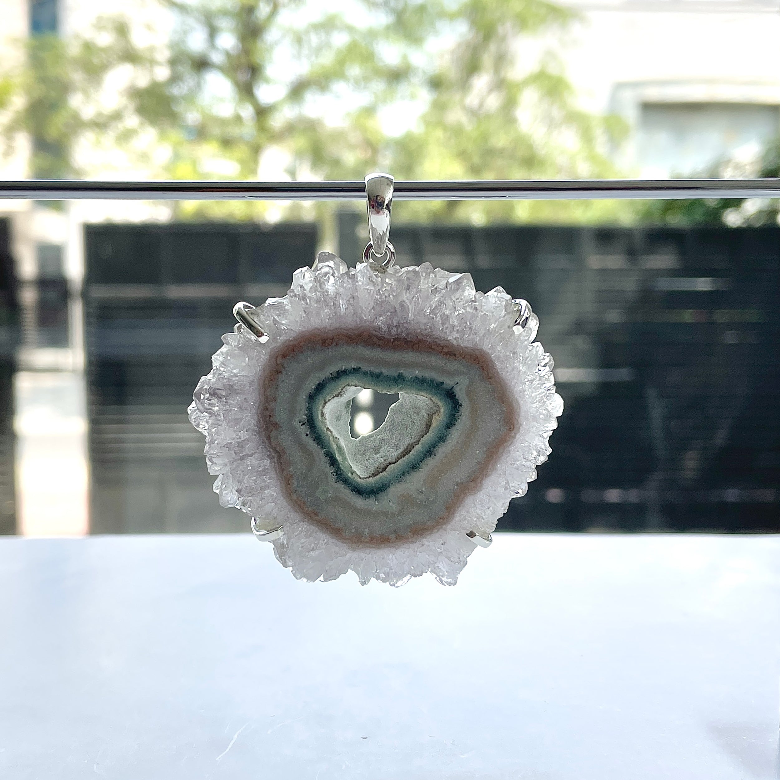 Amethyst Stalactite Pendant-(ASL-P-326.)