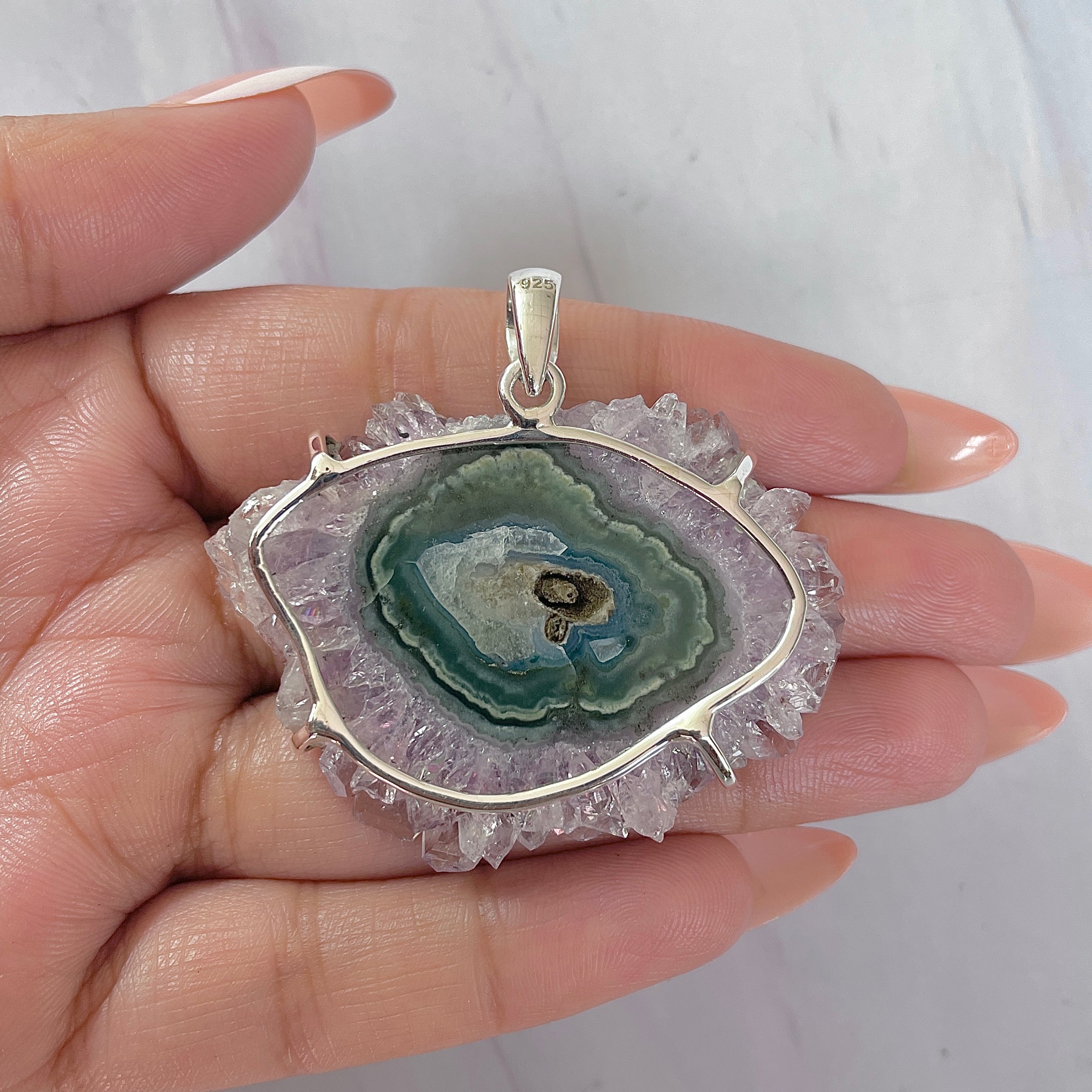 Amethyst Stalactite Pendant-(ASL-P-327.)