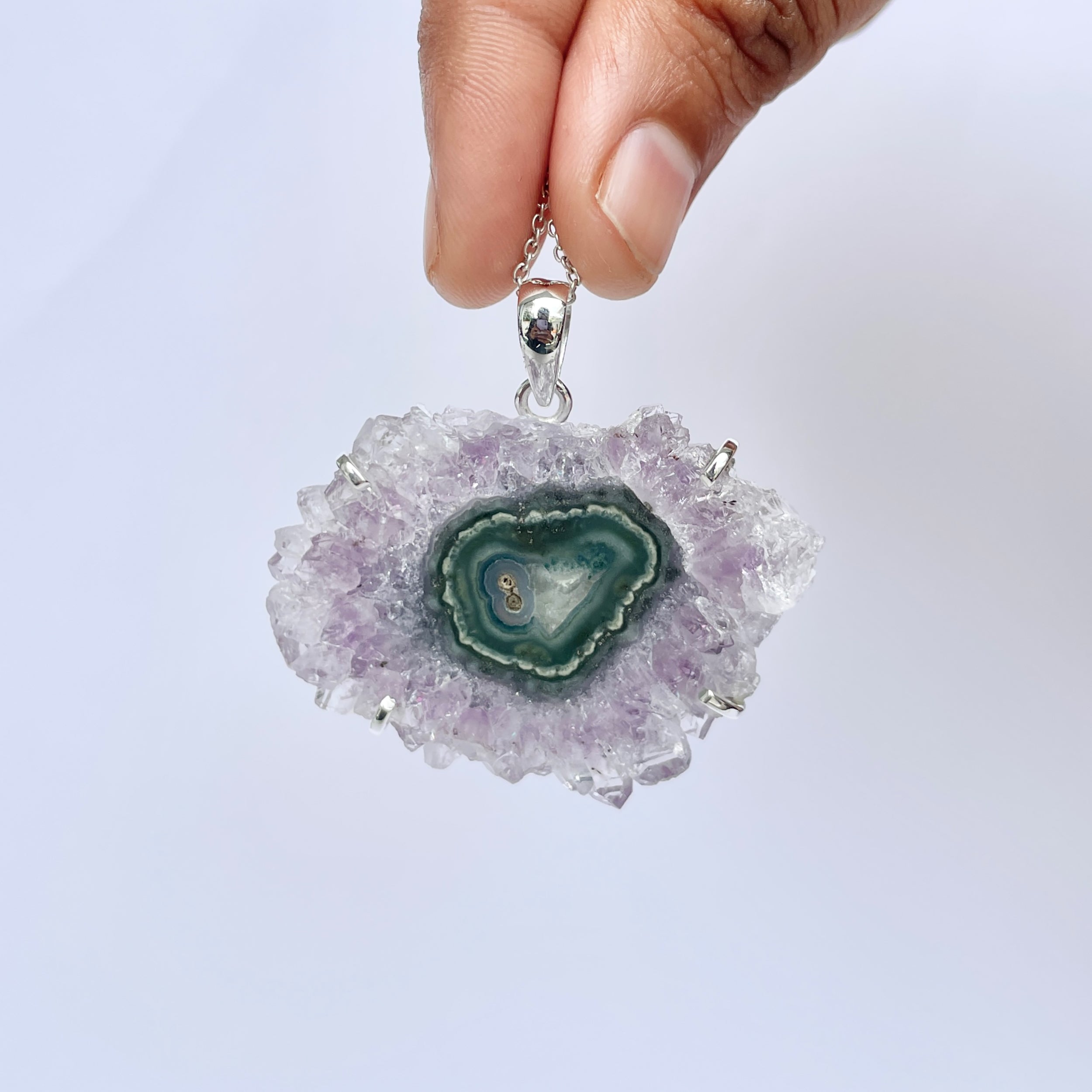 Amethyst Stalactite Pendant-(ASL-P-327.)