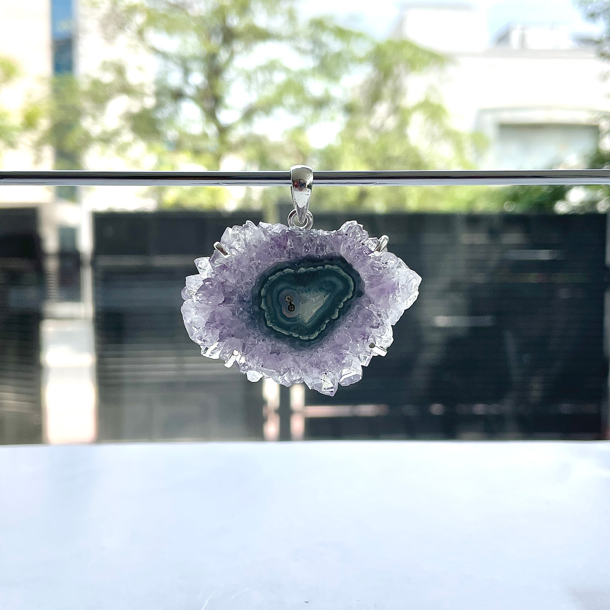Amethyst Stalactite Pendant-(ASL-P-327.)