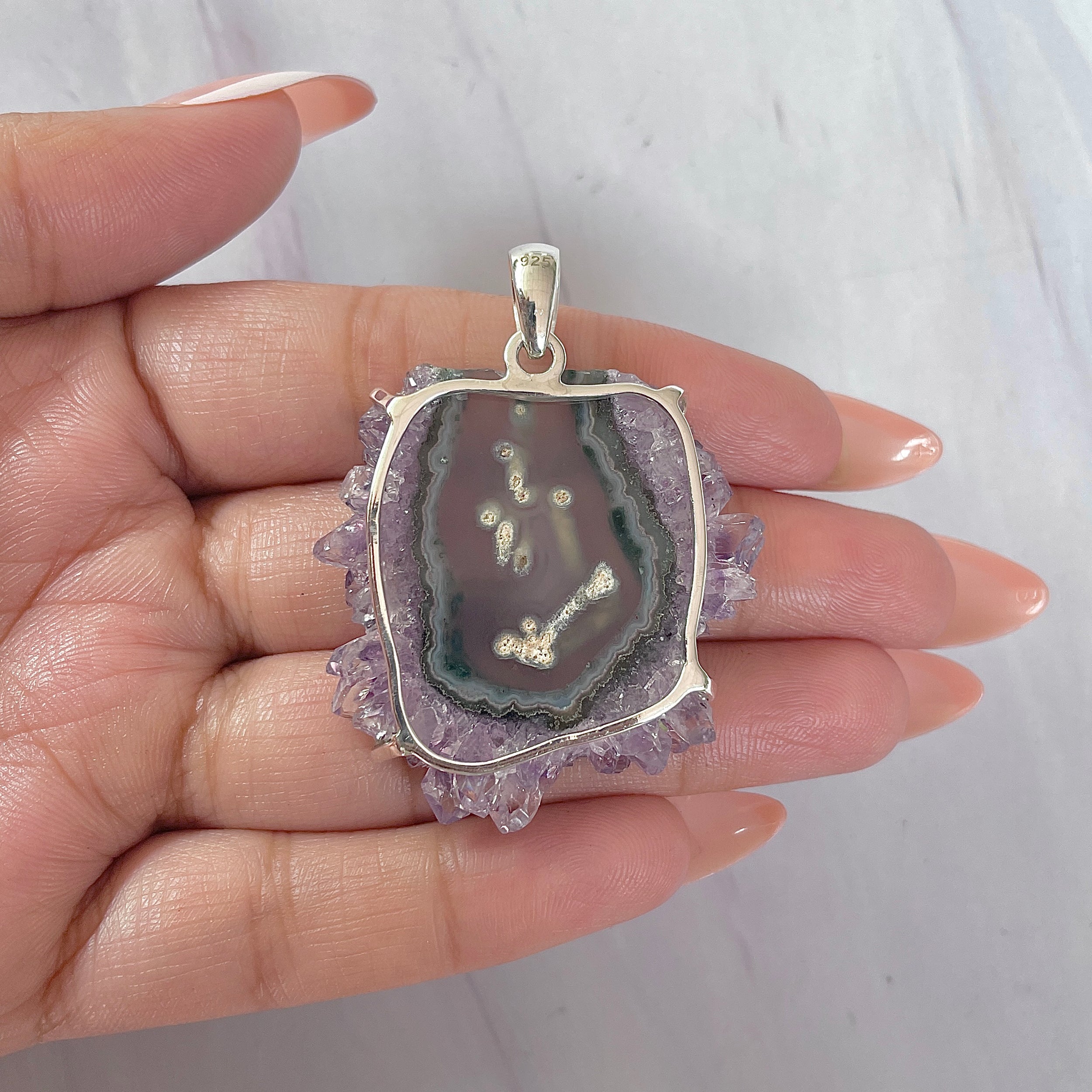 Amethyst Stalactite Pendant-(ASL-P-328.)