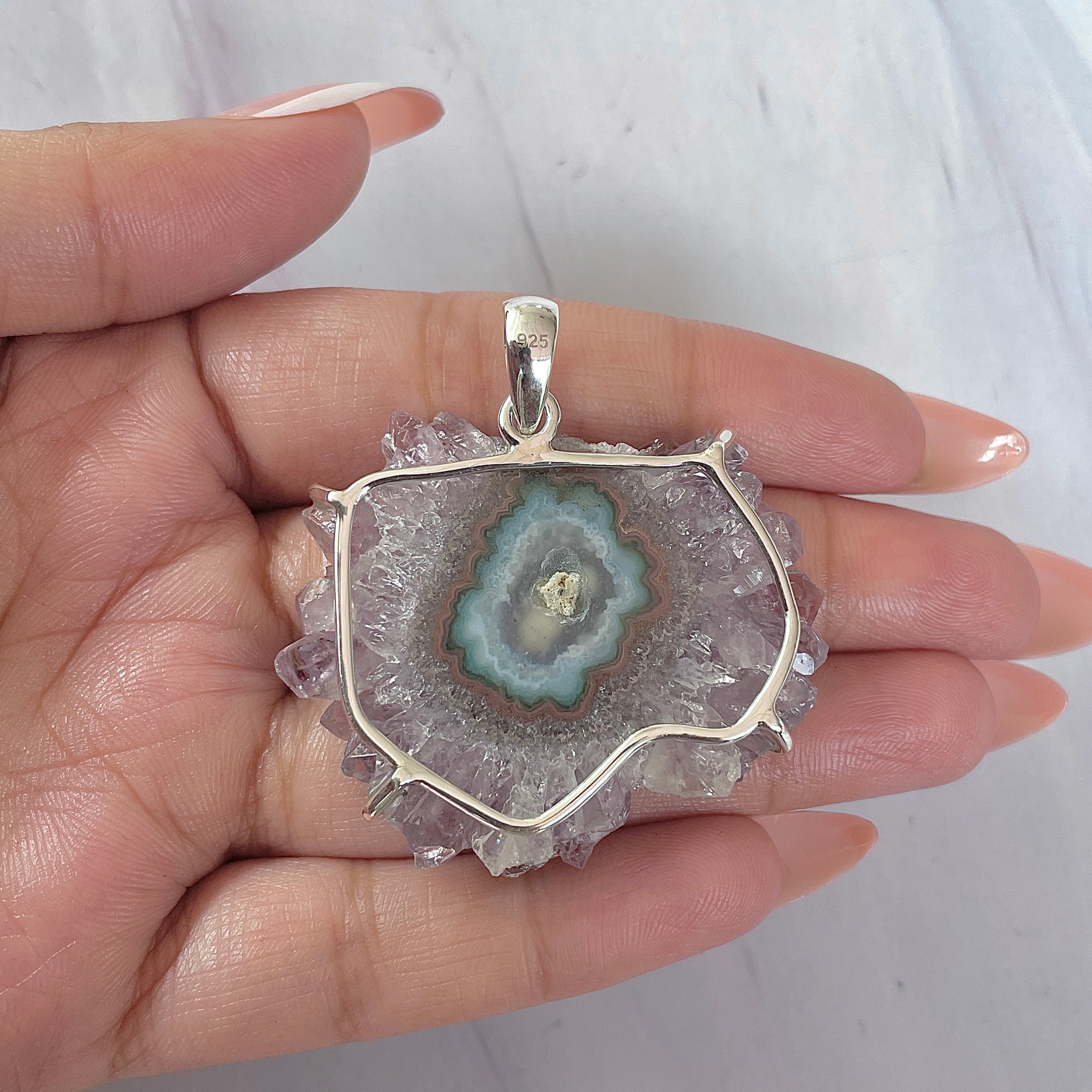 Amethyst Stalactite Pendant-(ASL-P-330.)