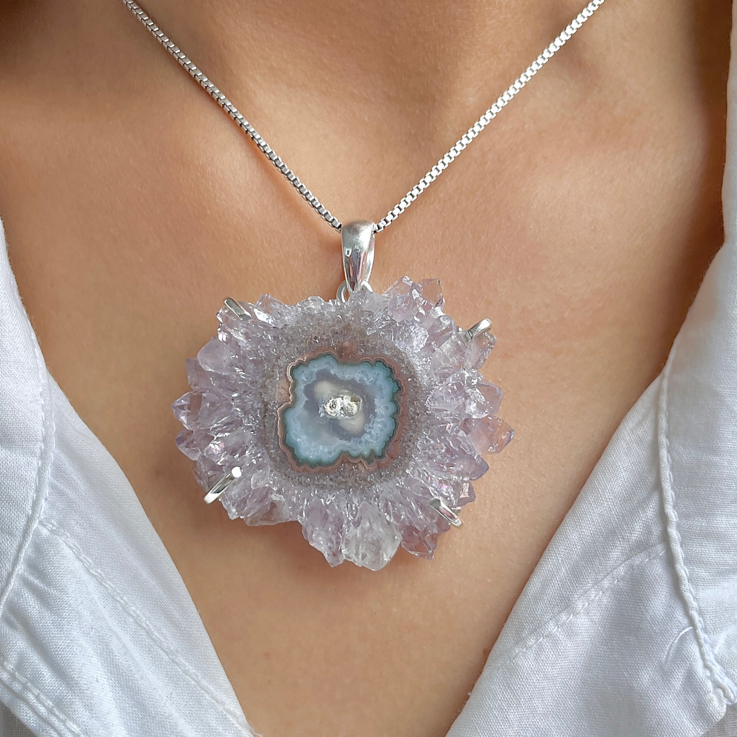 Amethyst Stalactite Pendant-(ASL-P-330.)