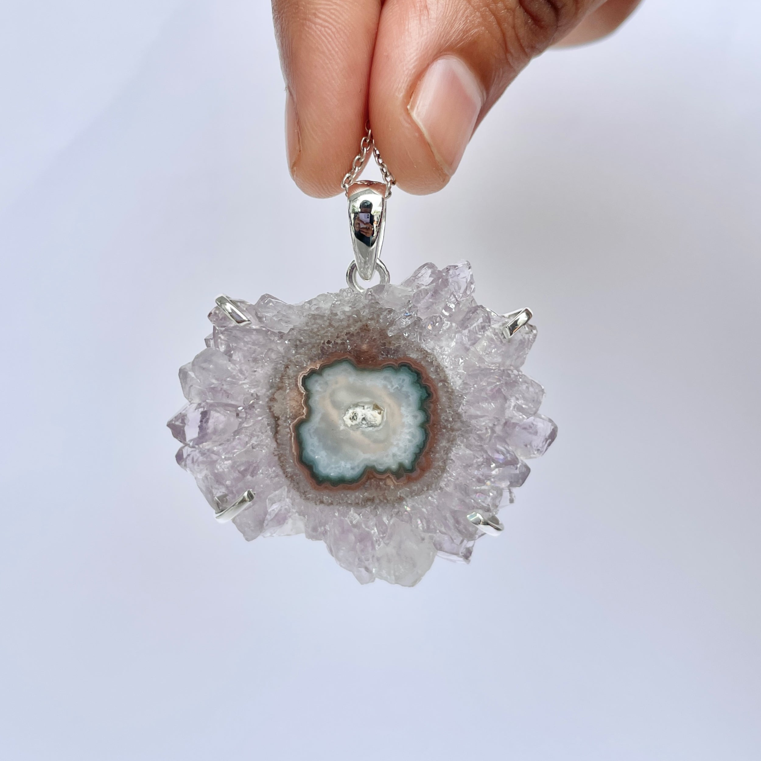Amethyst Stalactite Pendant-(ASL-P-330.)