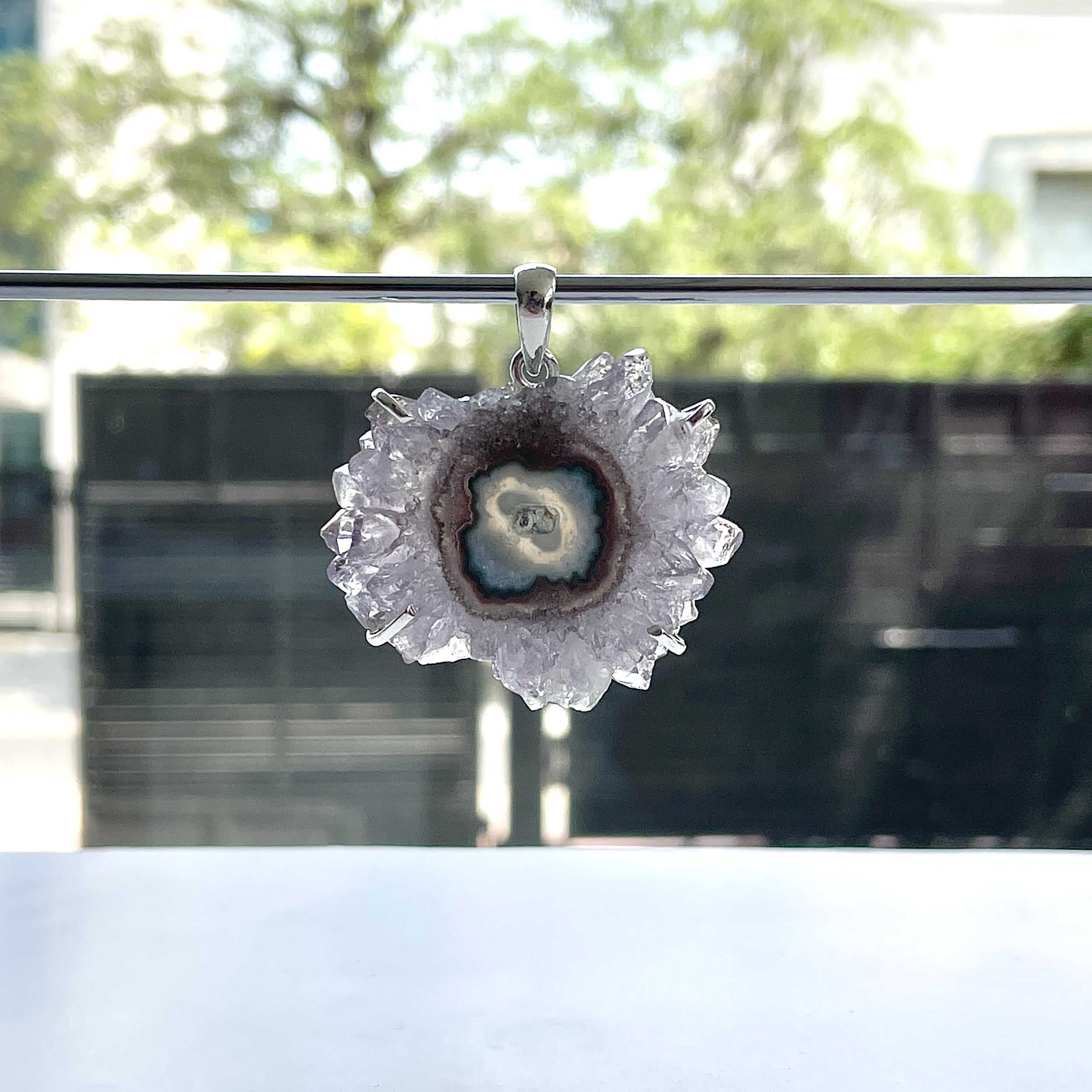 Amethyst Stalactite Pendant-(ASL-P-330.)