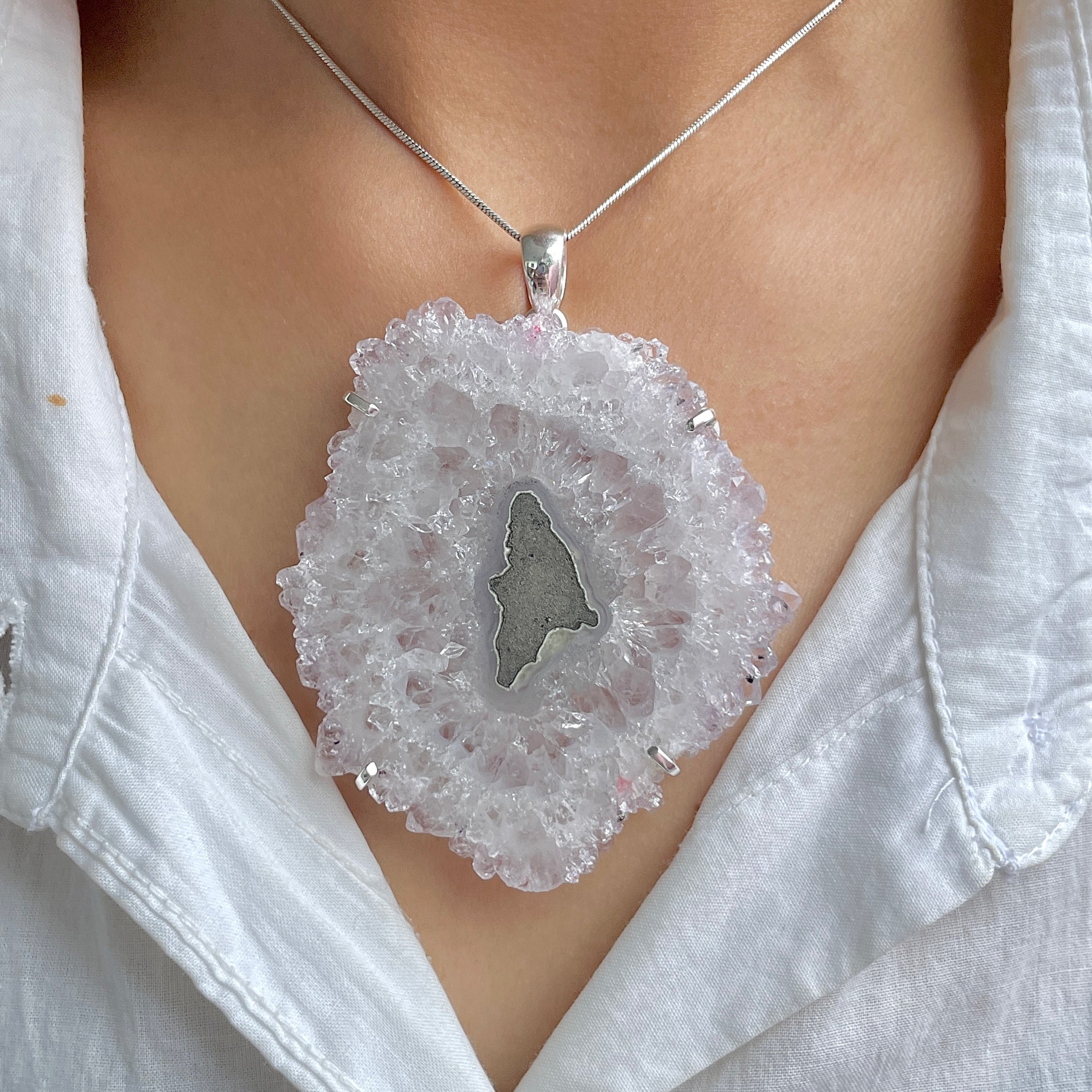 Amethyst Stalactite Pendant-(ASL-P-331.)