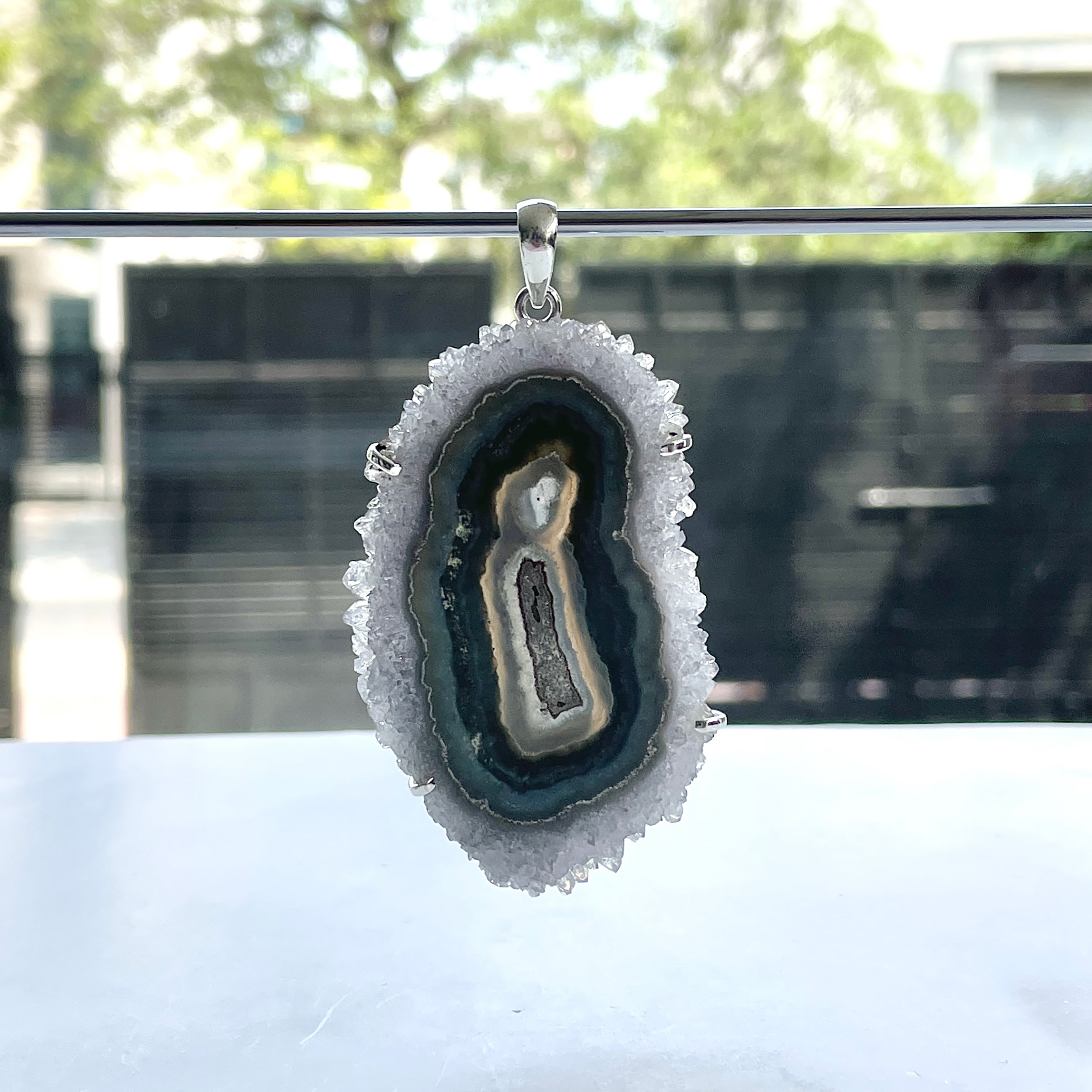 Amethyst Stalactite Pendant-(ASL-P-333.)