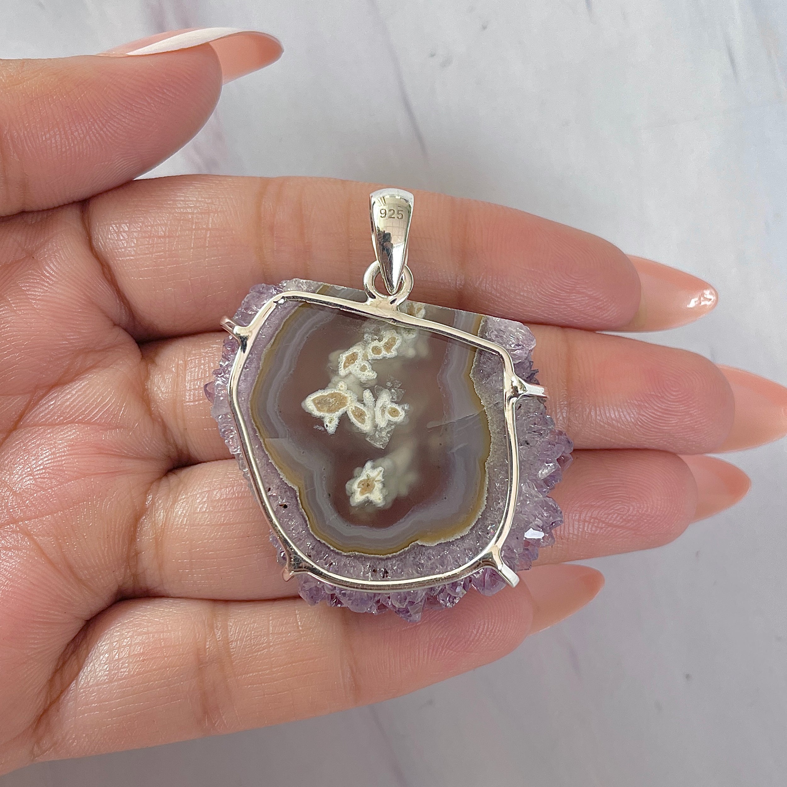 Amethyst Stalactite Pendant-(ASL-P-334.)
