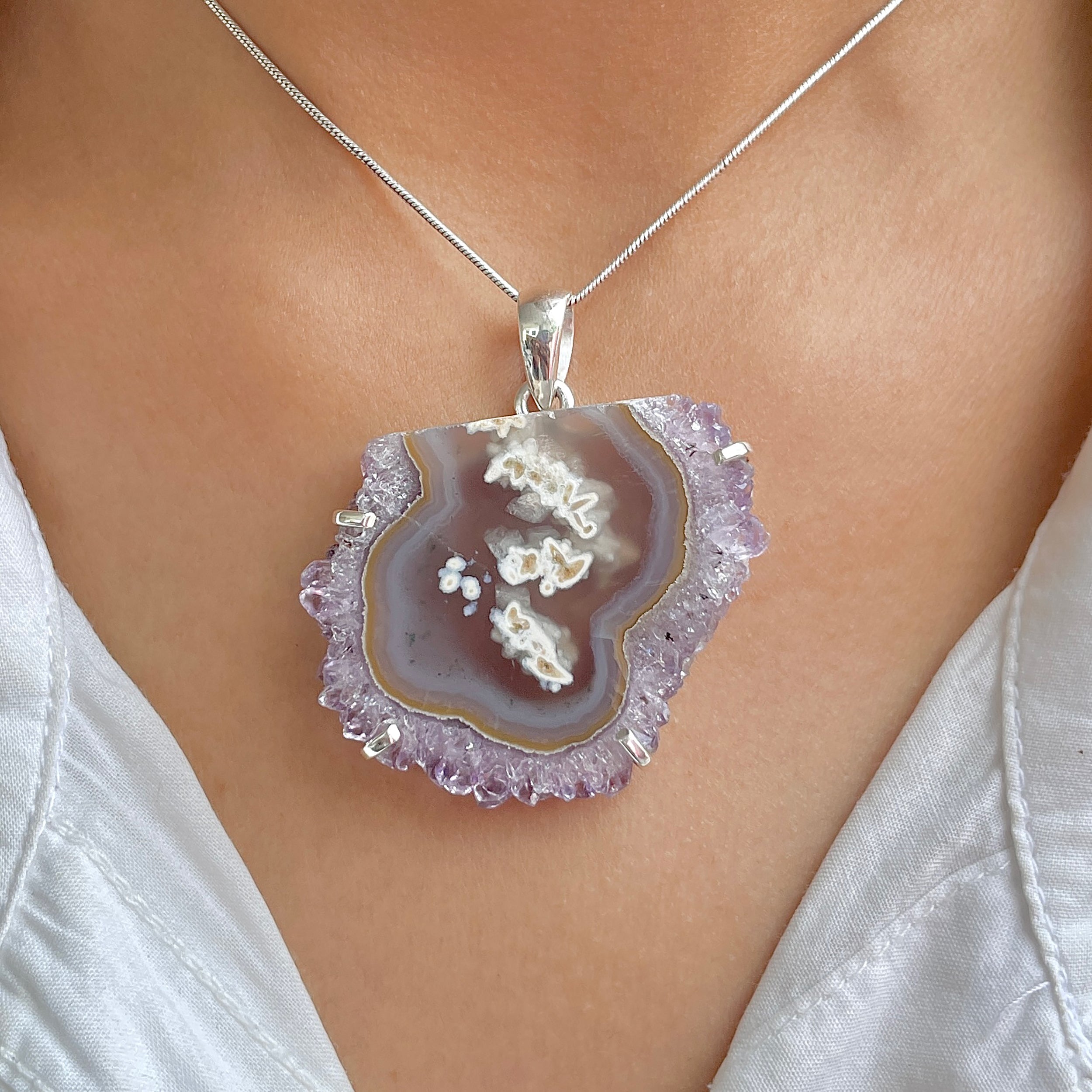 Amethyst Stalactite Pendant-(ASL-P-334.)