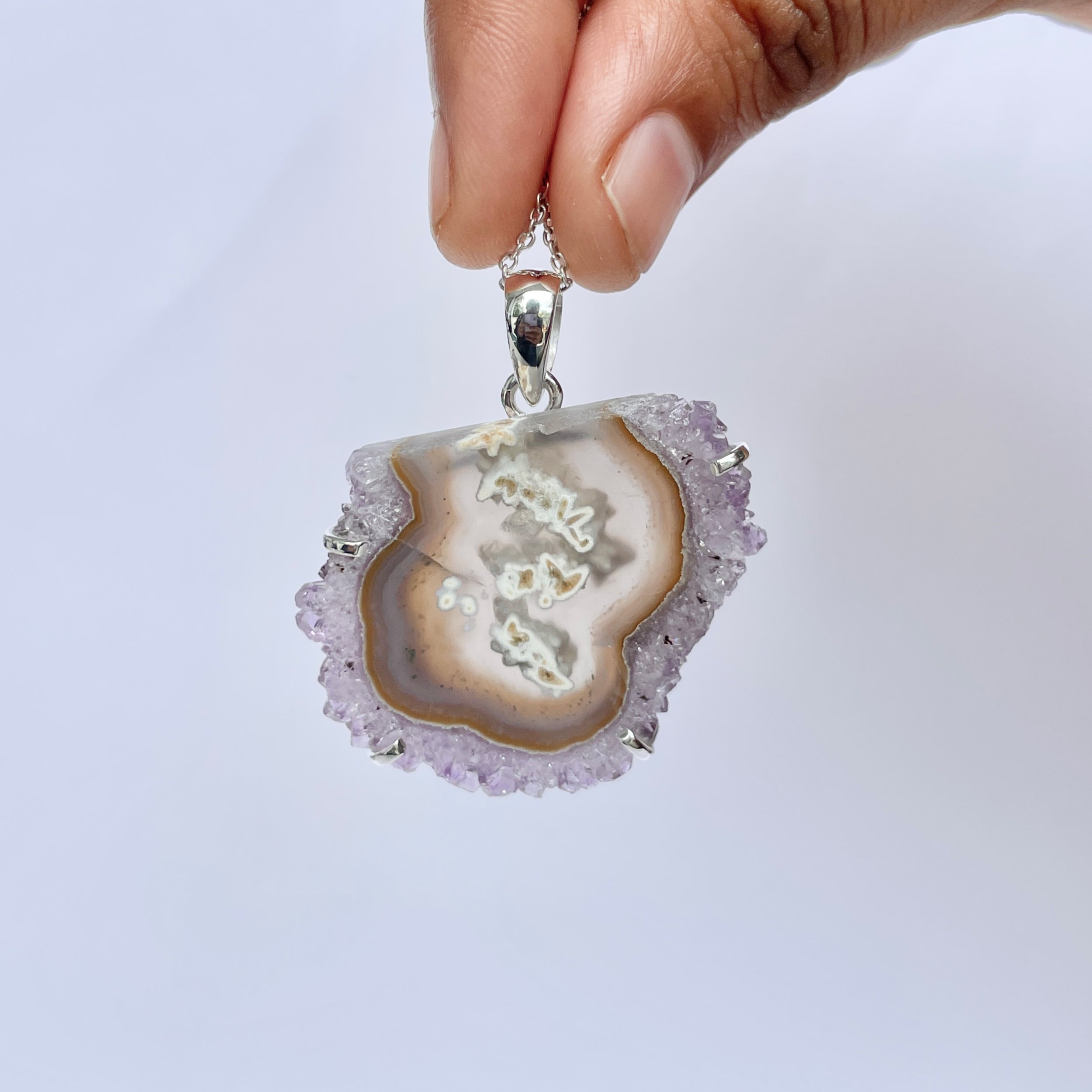 Amethyst Stalactite Pendant-(ASL-P-334.)