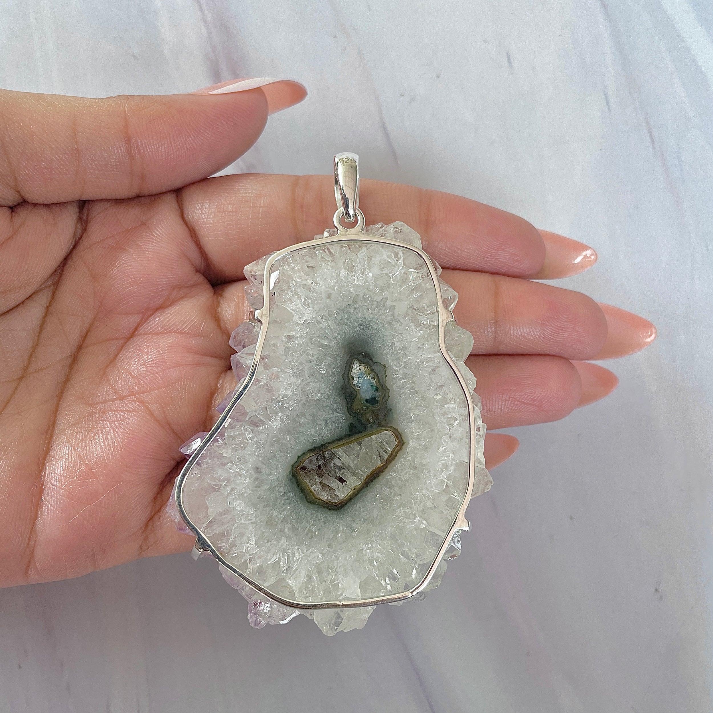 Amethyst Stalactite Pendant-(ASL-P-335.)