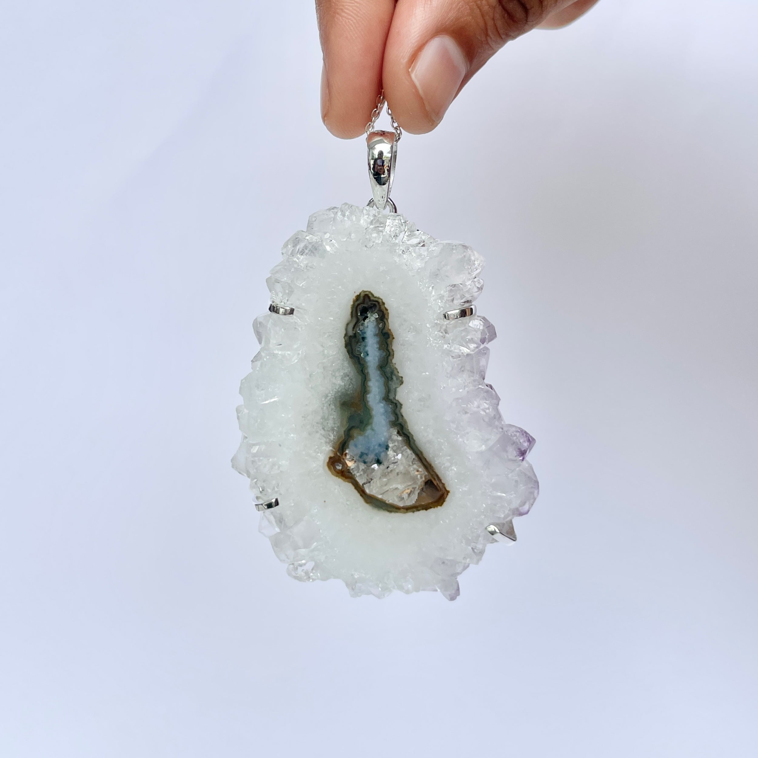 Amethyst Stalactite Pendant-(ASL-P-335.)