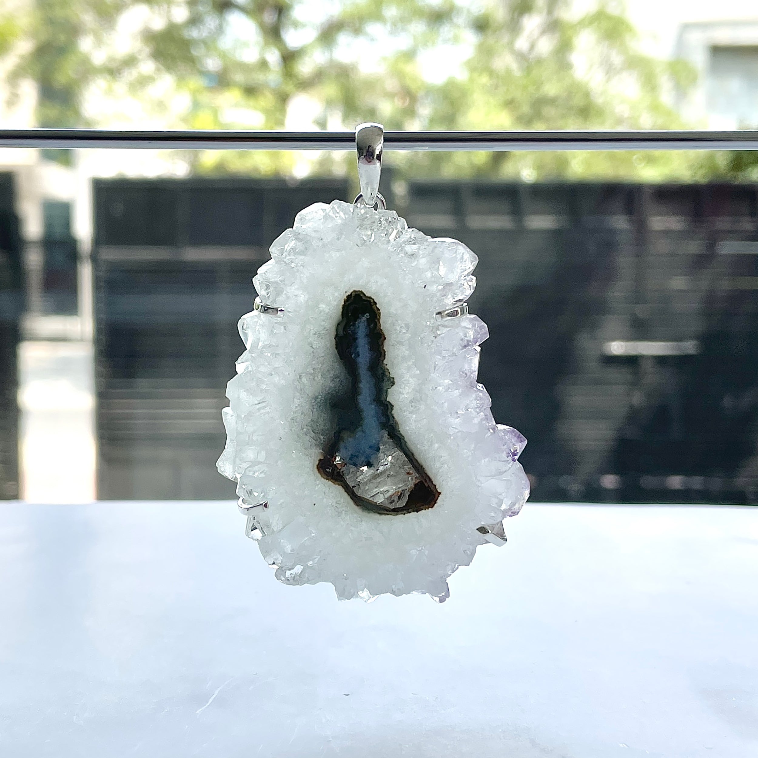 Amethyst Stalactite Pendant-(ASL-P-335.)