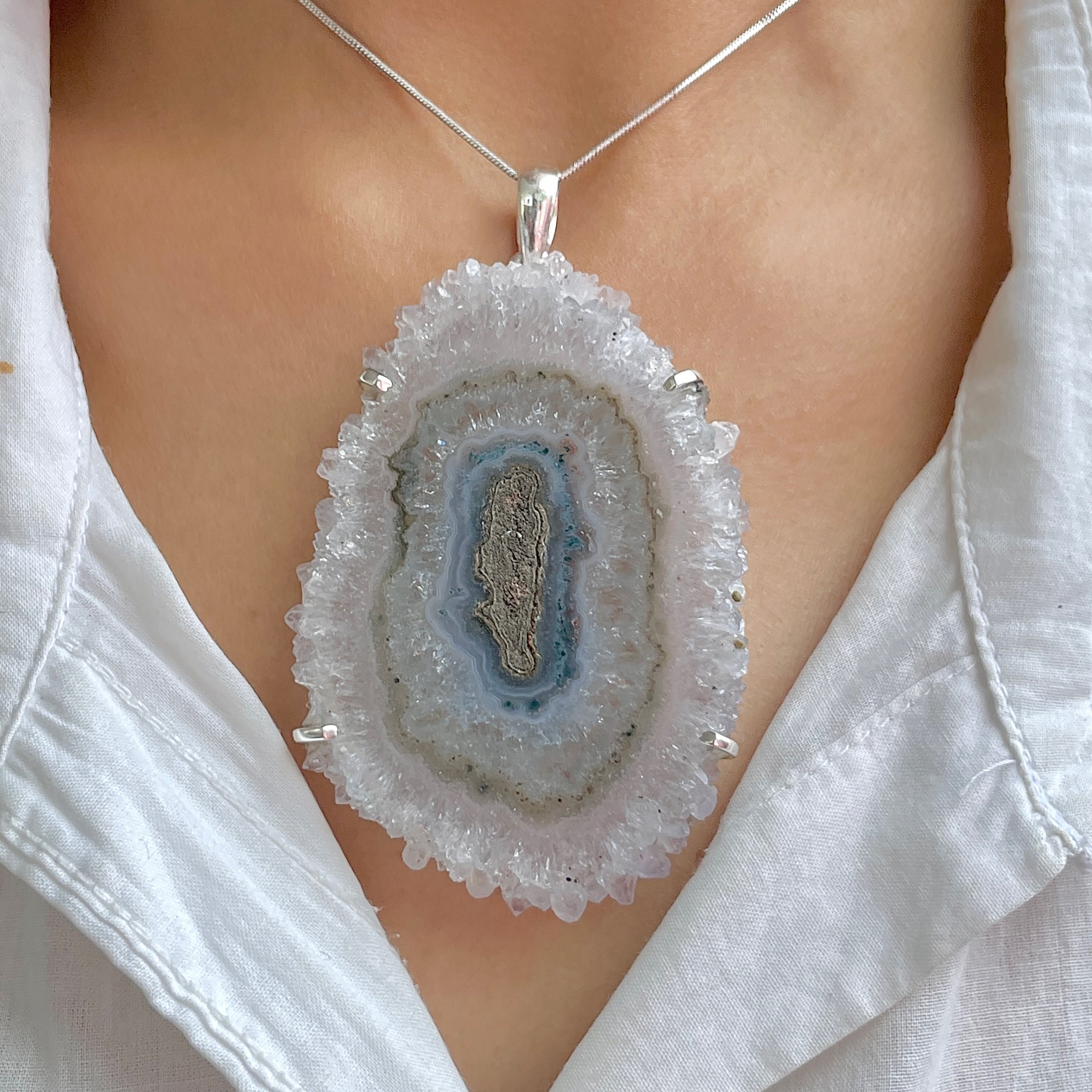 Amethyst Stalactite Pendant-(ASL-P-337.)