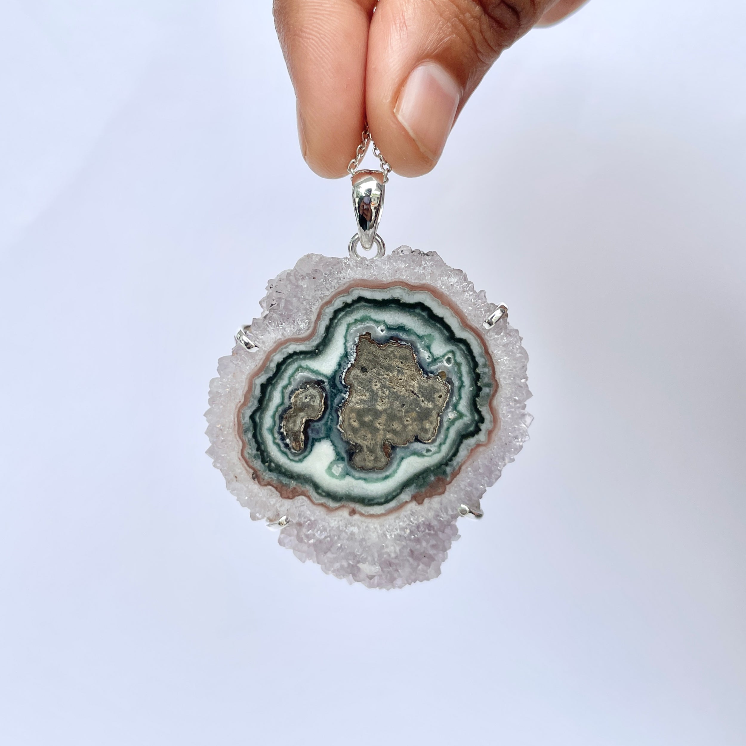 Amethyst Stalactite Pendant-(ASL-P-338.)