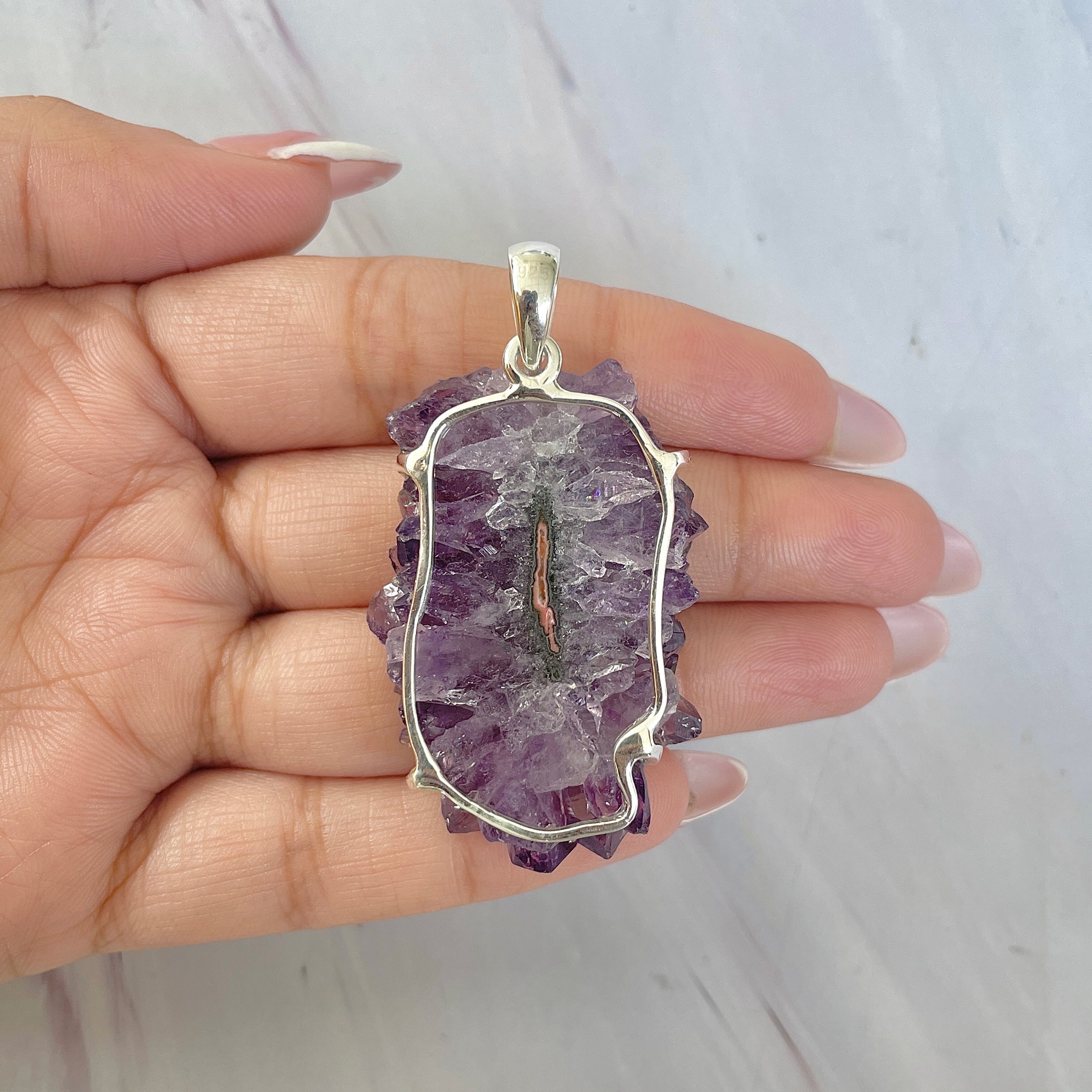 Amethyst Stalactite Pendant-(ASL-P-34.)