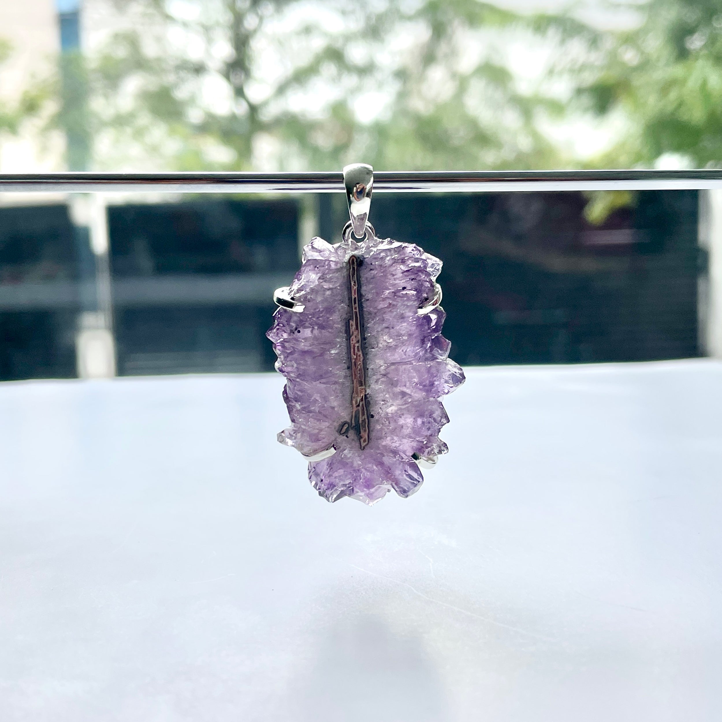 Amethyst Stalactite Pendant-(ASL-P-34.)