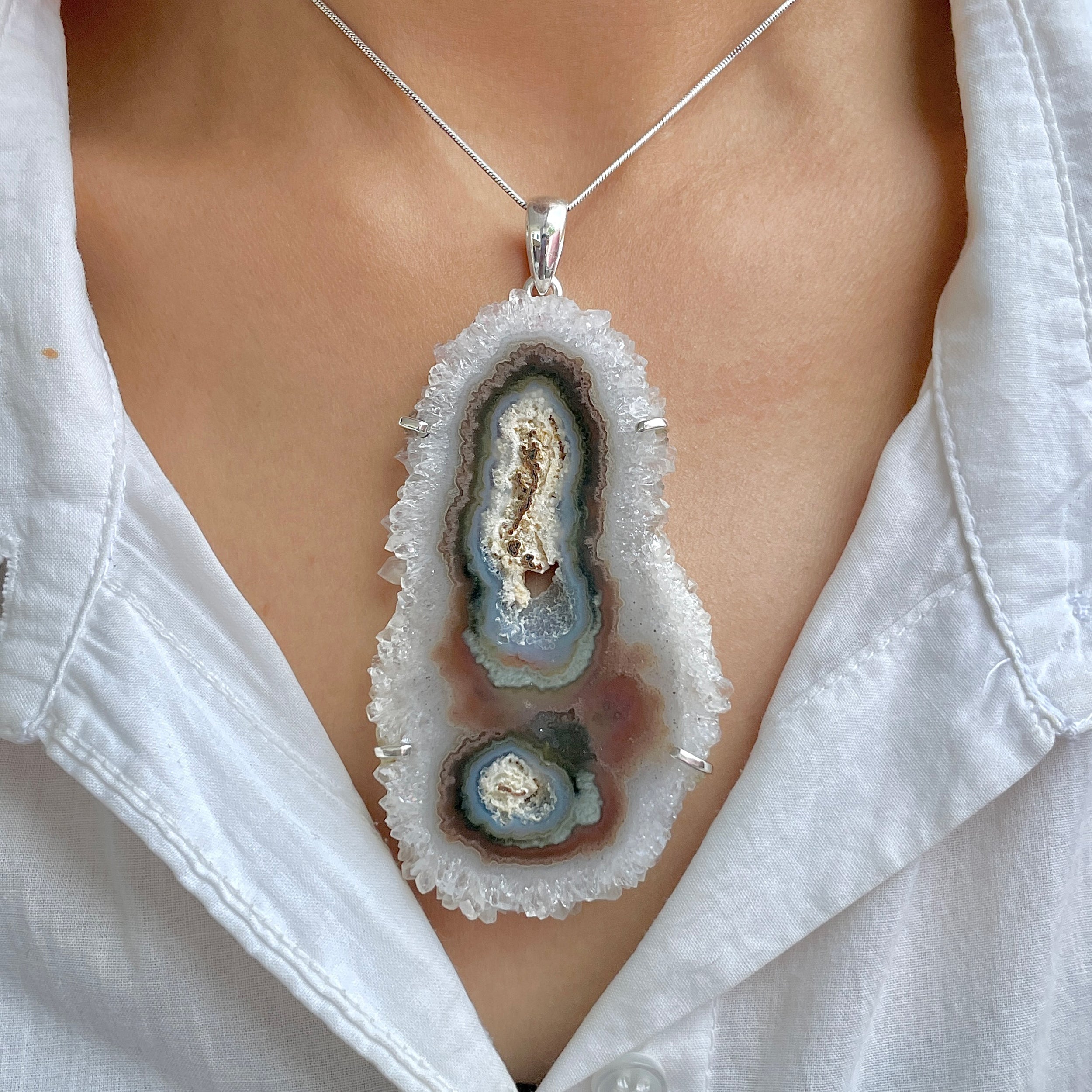 Amethyst Stalactite Pendant-(ASL-P-340.)