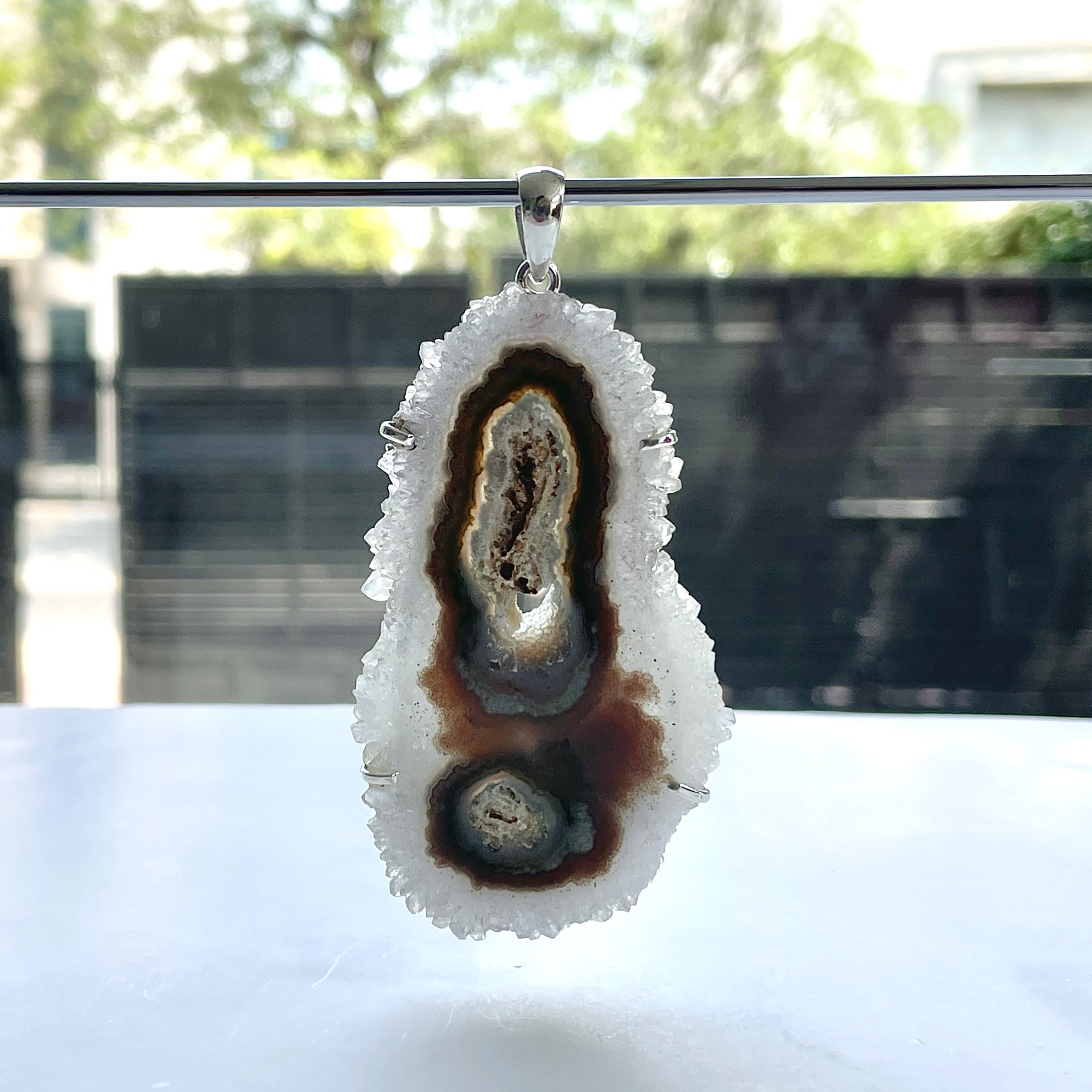 Amethyst Stalactite Pendant-(ASL-P-340.)