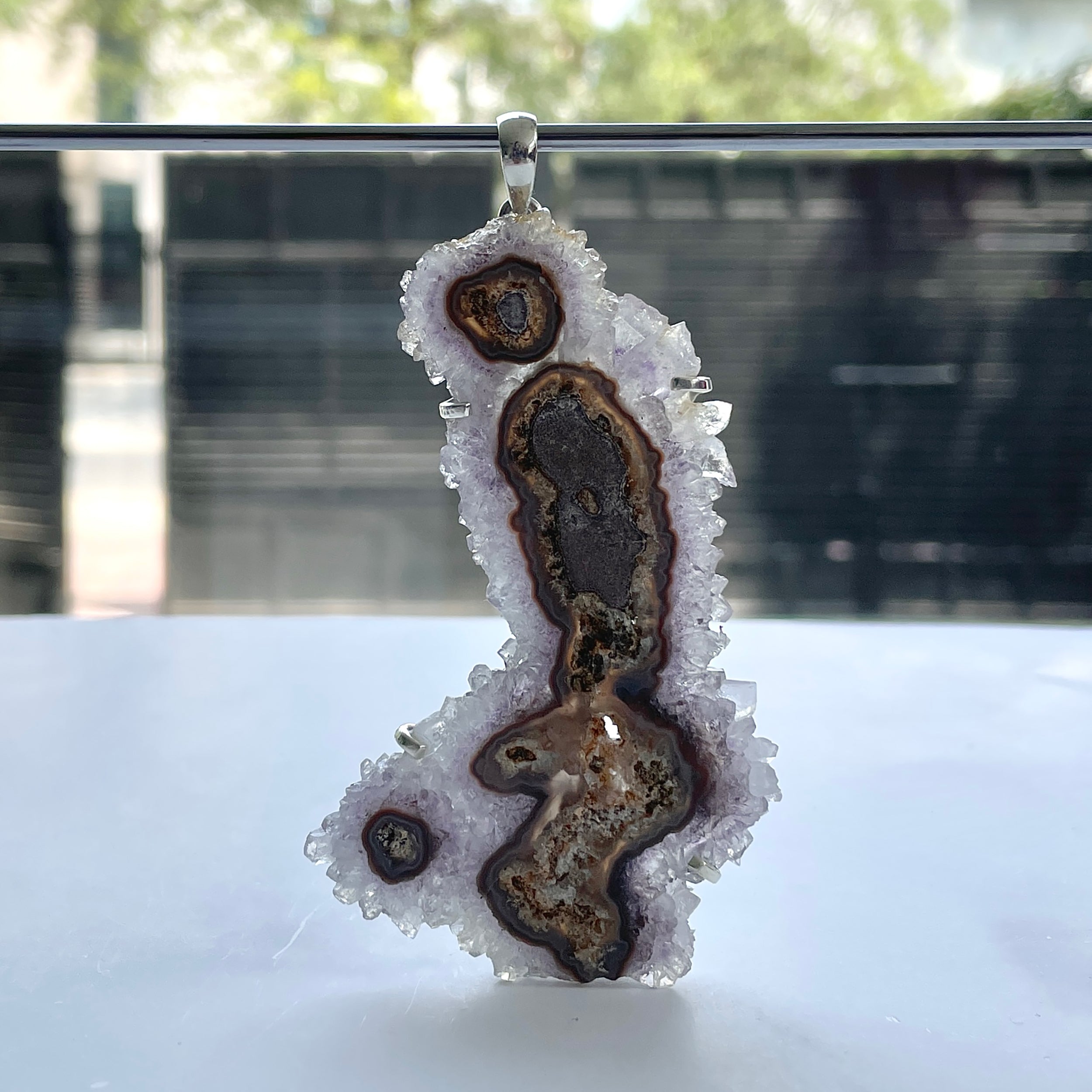 Amethyst Stalactite Pendant-(ASL-P-341.)