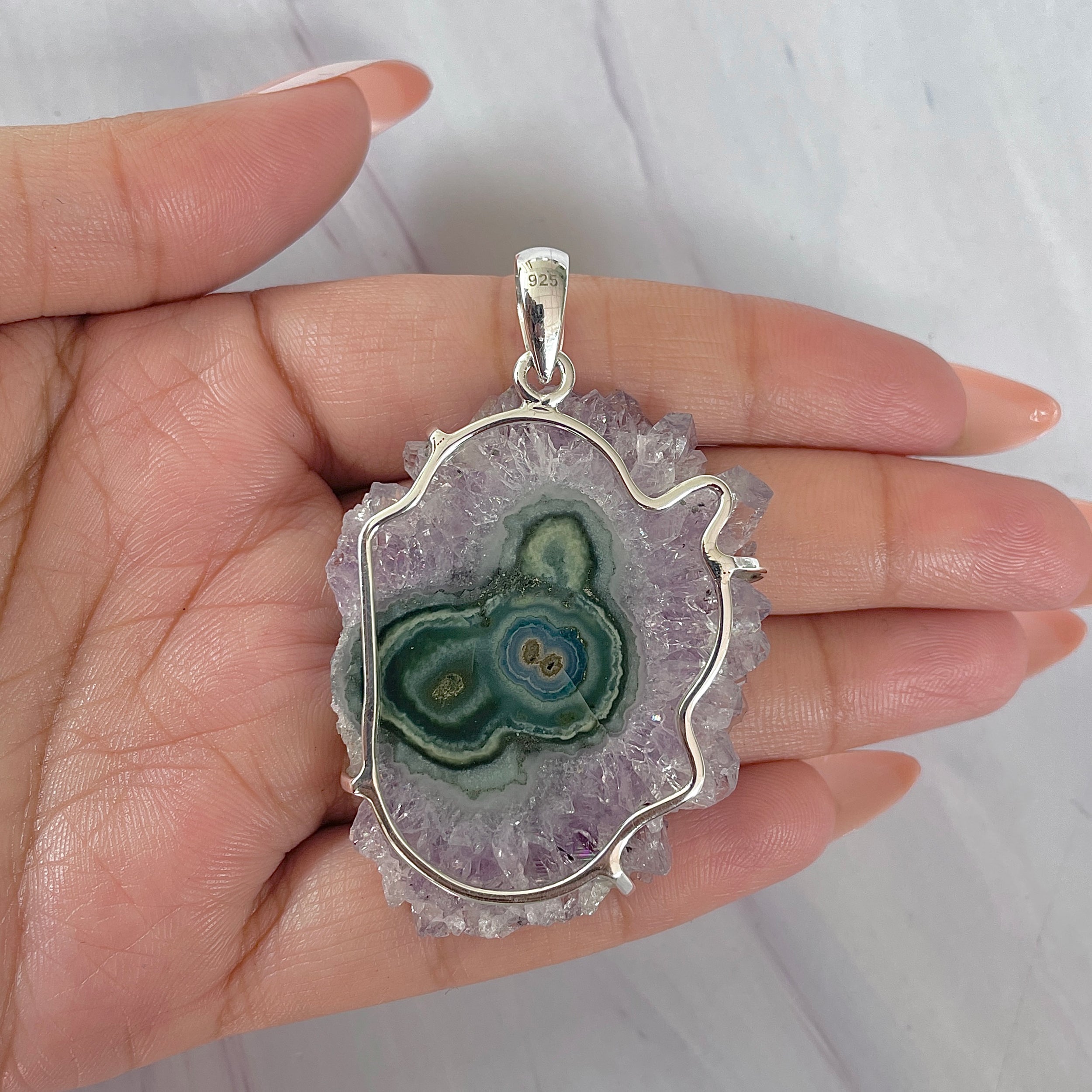 Amethyst Stalactite Pendant-(ASL-P-342.)