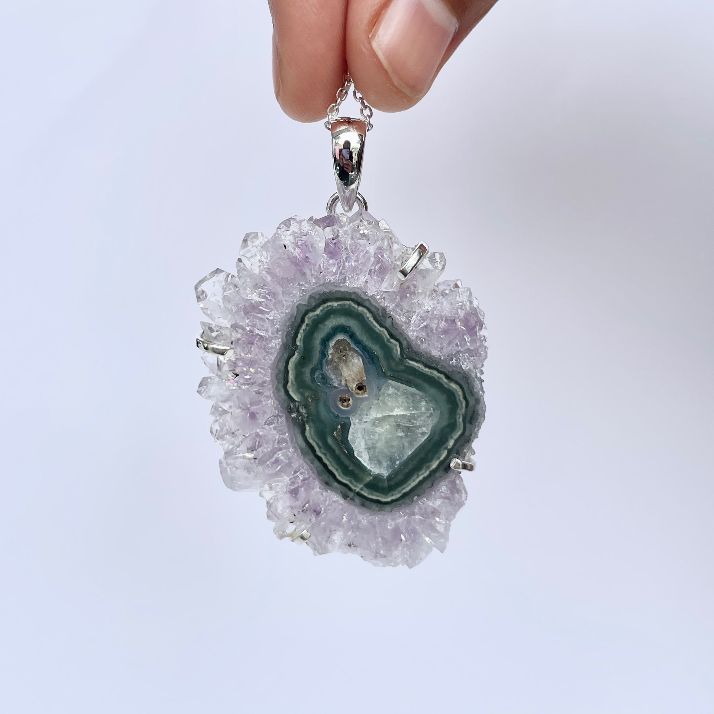 Amethyst Stalactite Pendant-(ASL-P-342.)