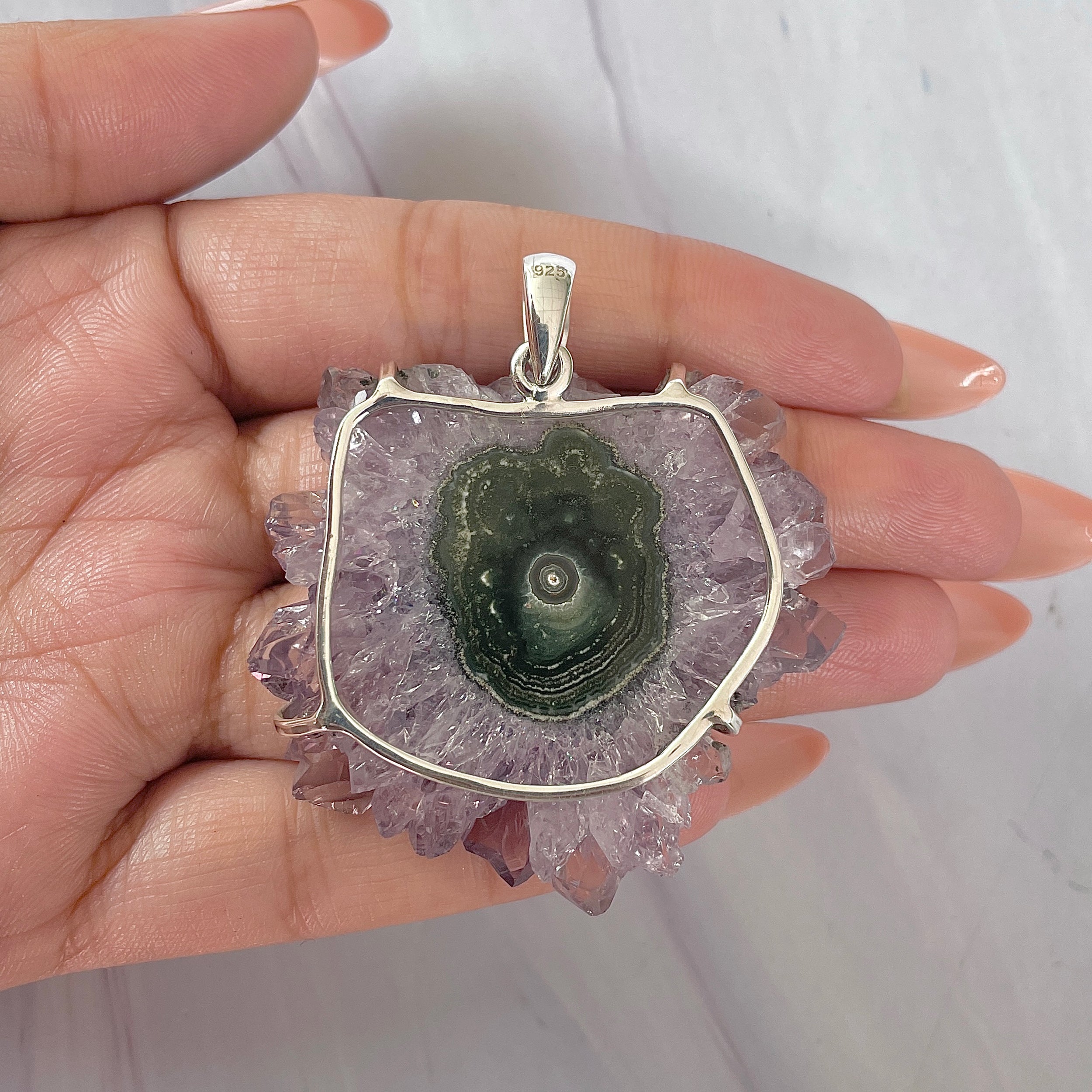 Amethyst Stalactite Pendant-(ASL-P-343.)