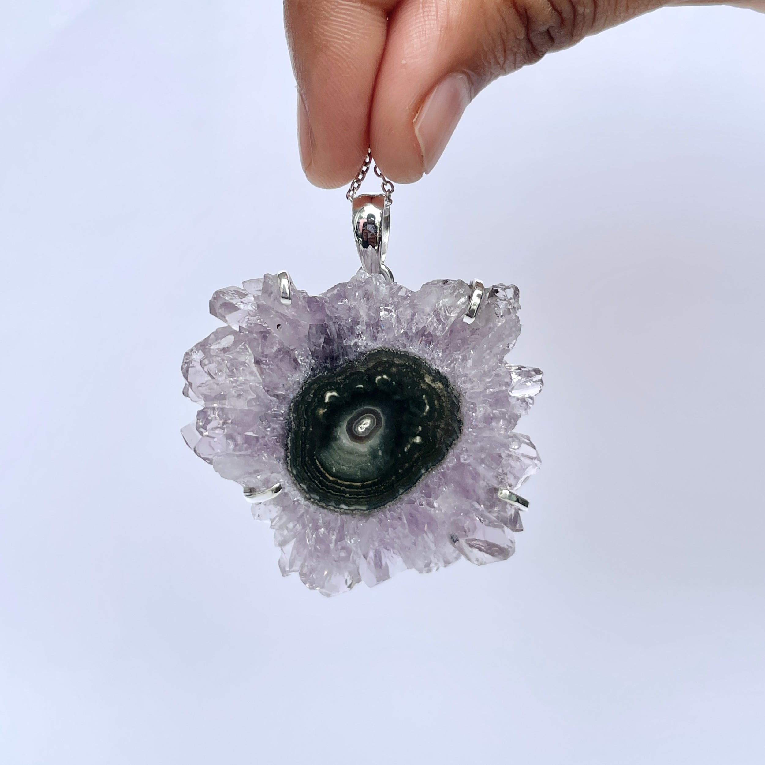 Amethyst Stalactite Pendant-(ASL-P-343.)