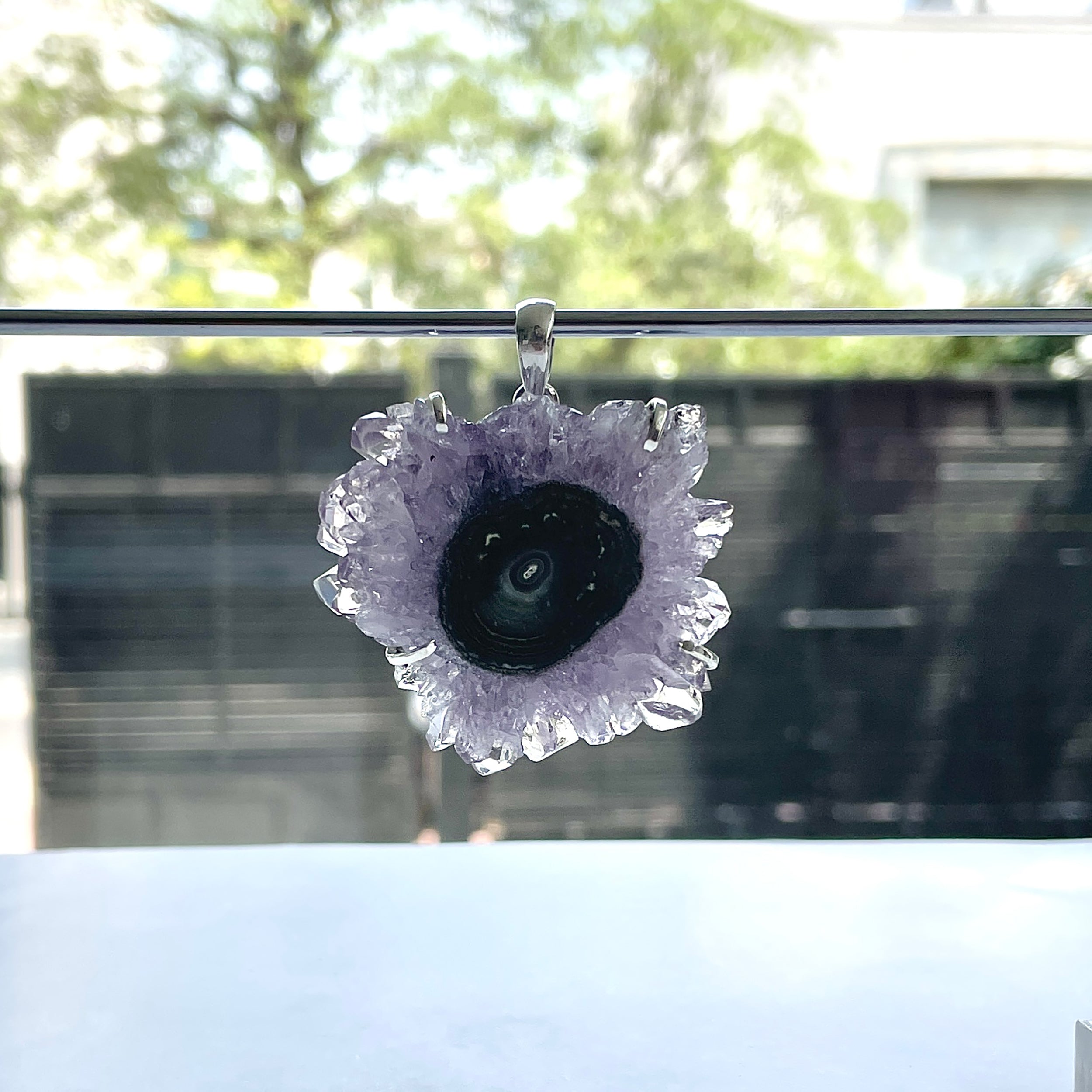 Amethyst Stalactite Pendant-(ASL-P-343.)