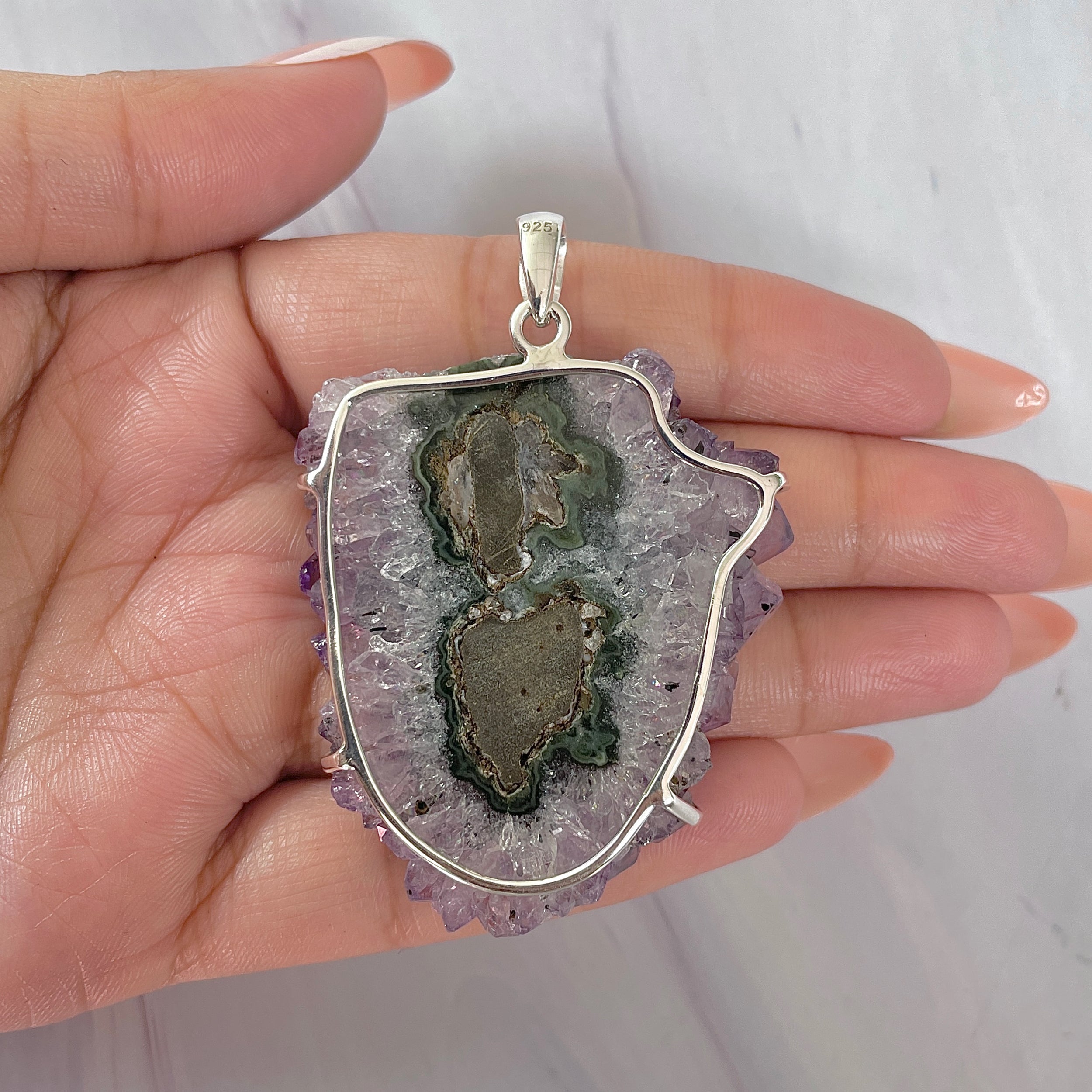 Amethyst Stalactite Pendant-(ASL-P-344.)