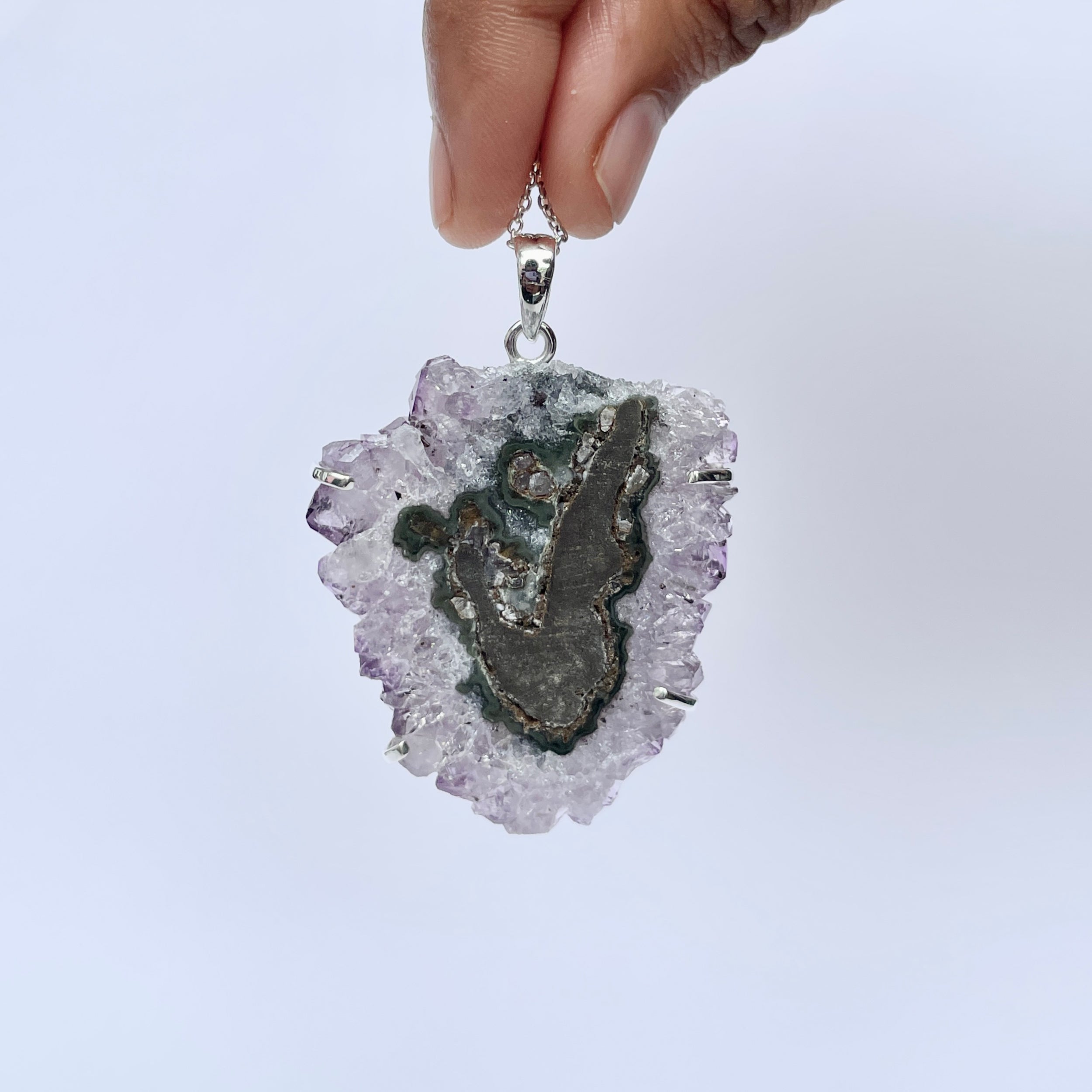 Amethyst Stalactite Pendant-(ASL-P-344.)