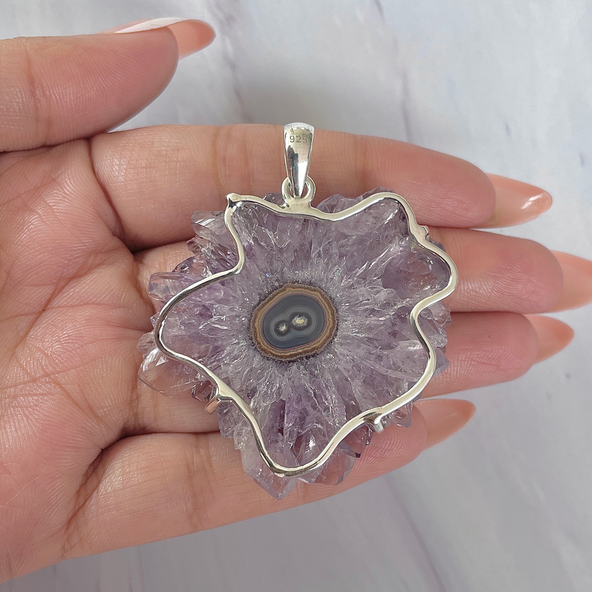 Amethyst Stalactite Pendant-(ASL-P-347.)