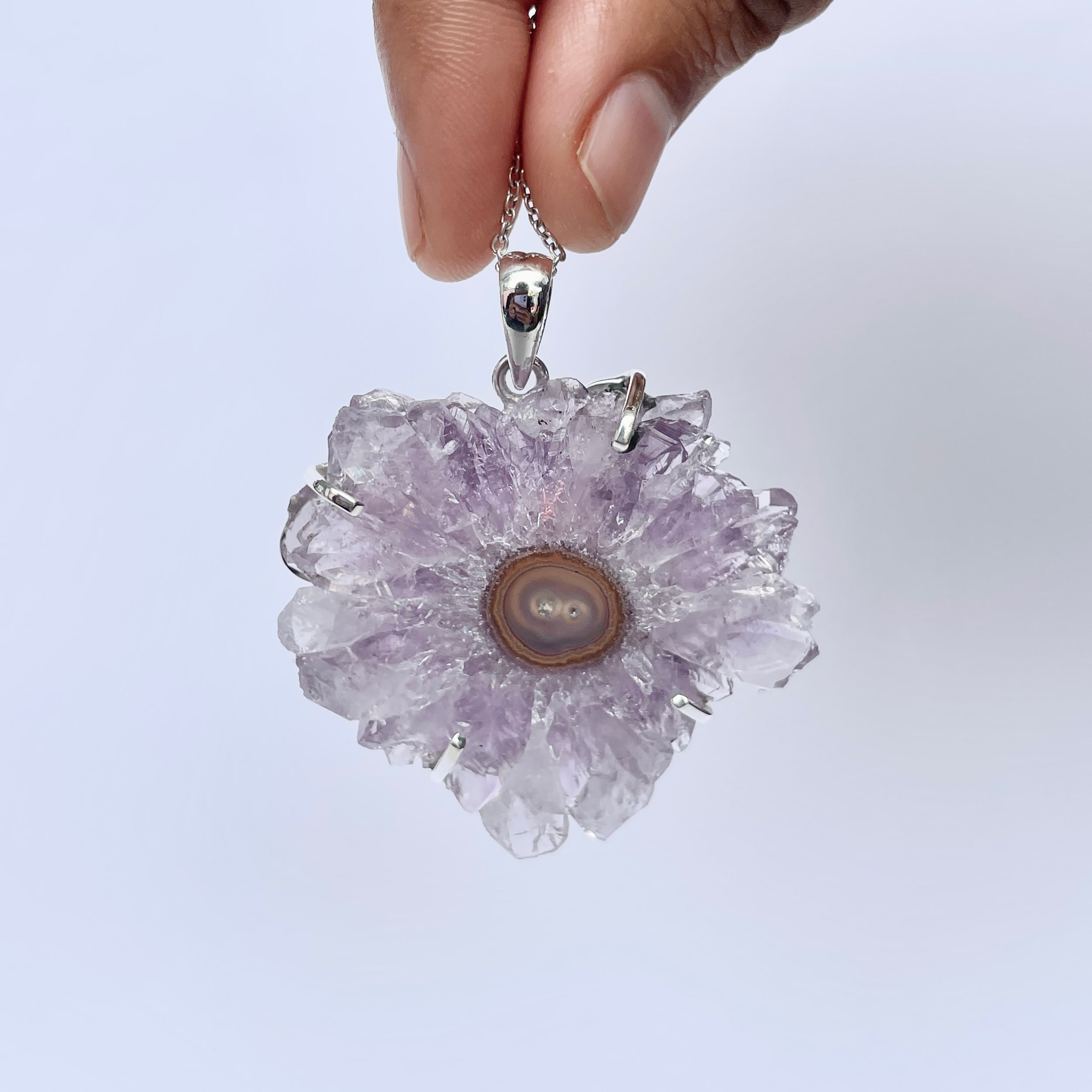 Amethyst Stalactite Pendant-(ASL-P-347.)