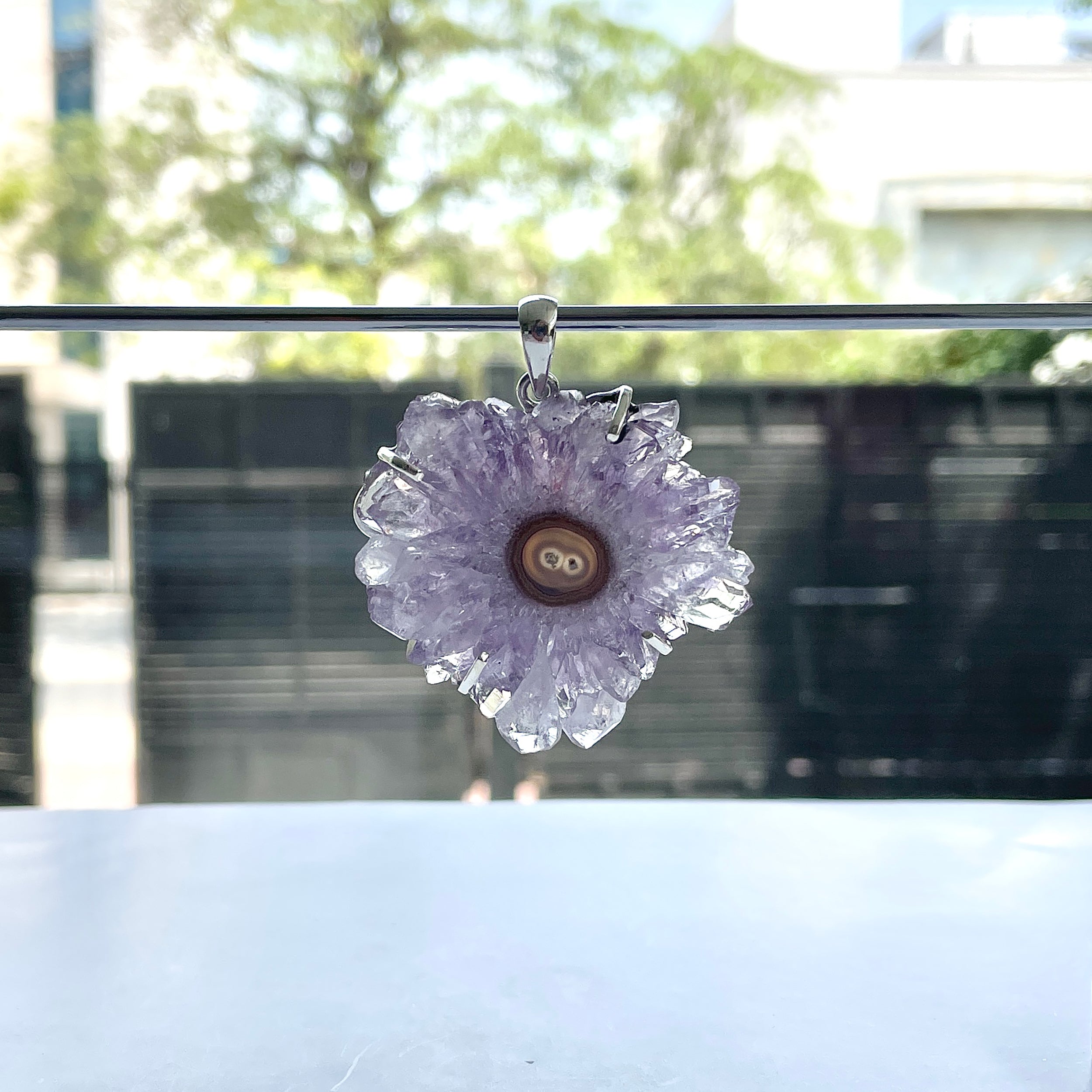 Amethyst Stalactite Pendant-(ASL-P-347.)