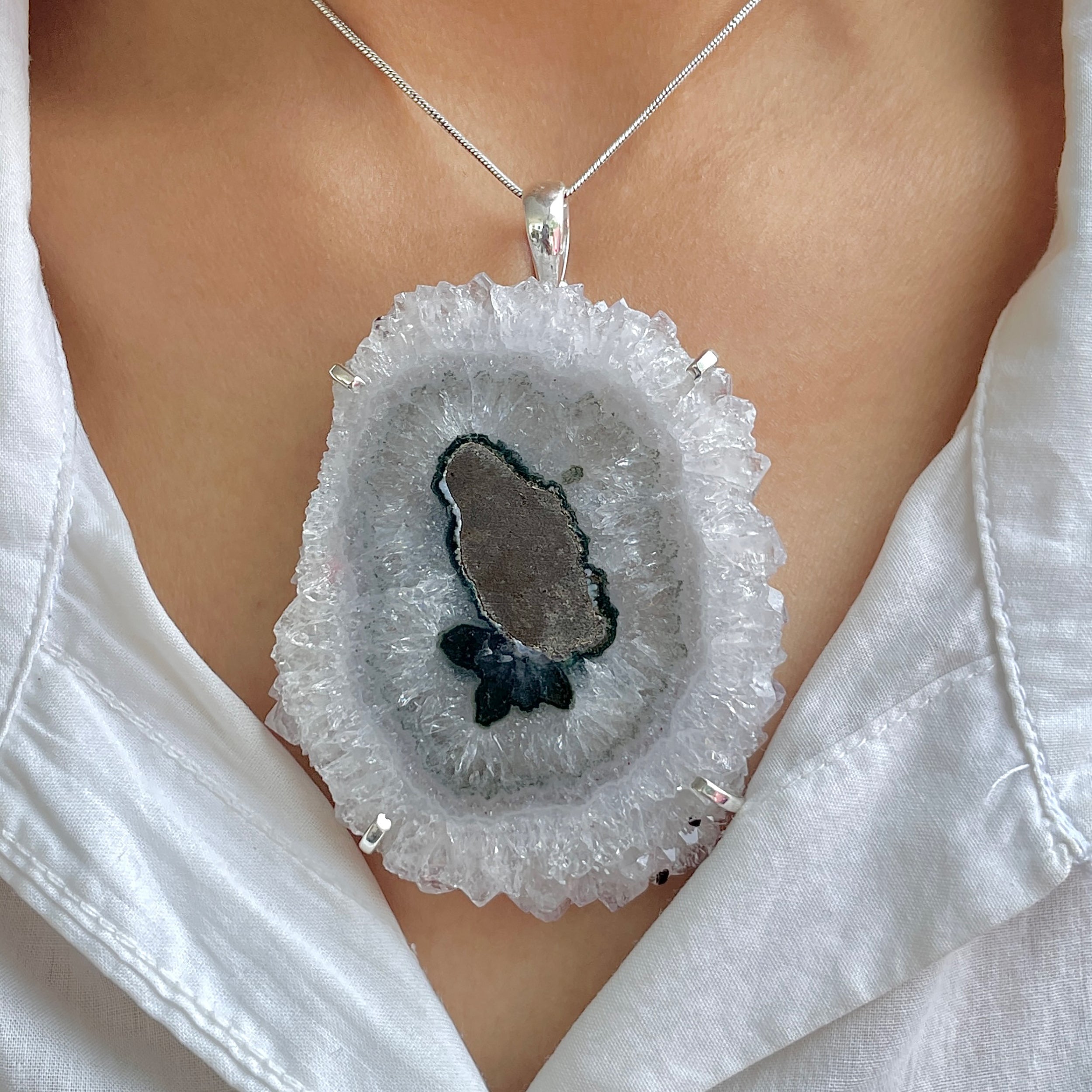 Amethyst Stalactite Pendant-(ASL-P-348.)