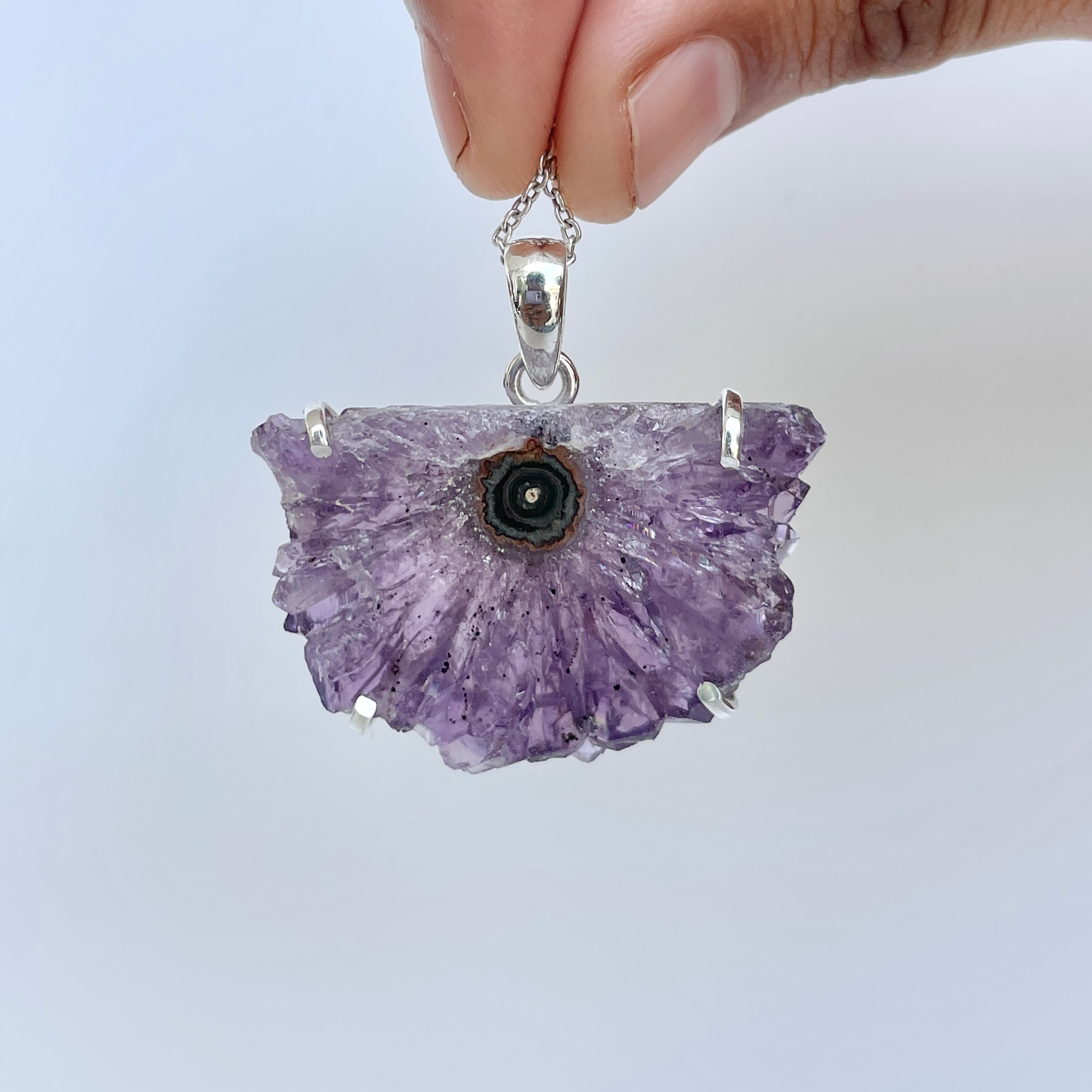 Amethyst Stalactite Pendant-(ASL-P-35.)