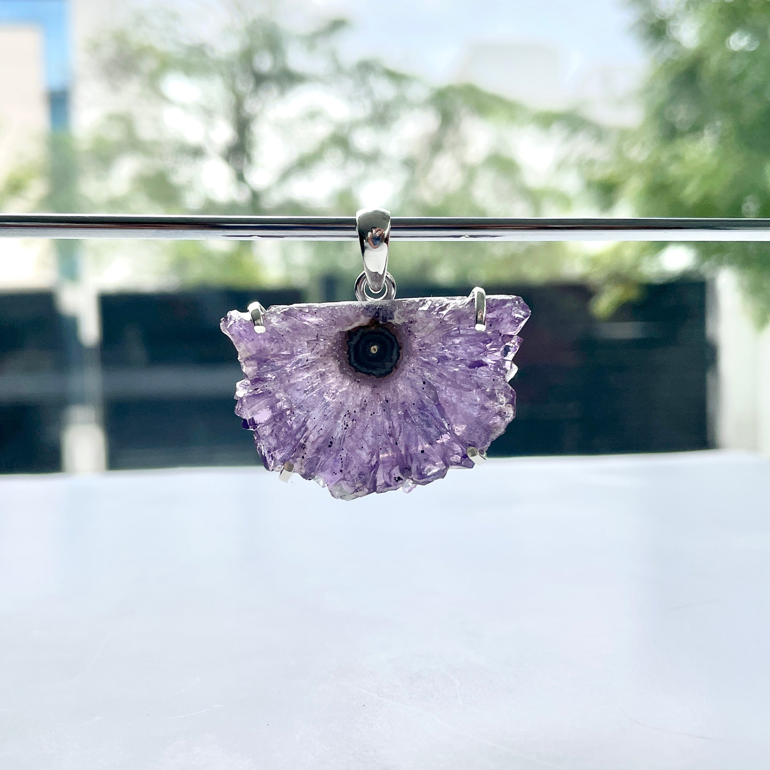 Amethyst Stalactite Pendant-(ASL-P-35.)