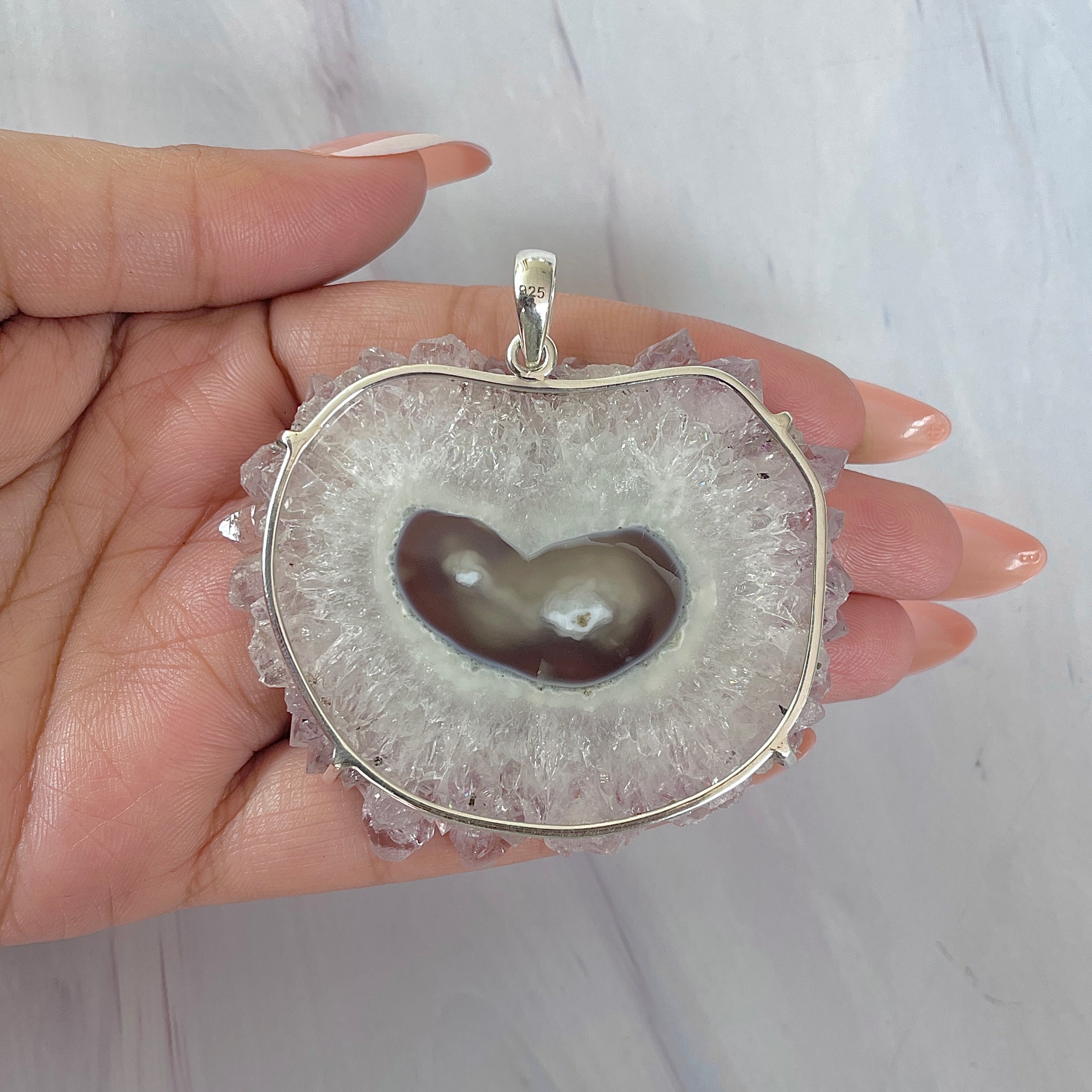 Amethyst Stalactite Pendant-(ASL-P-350.)