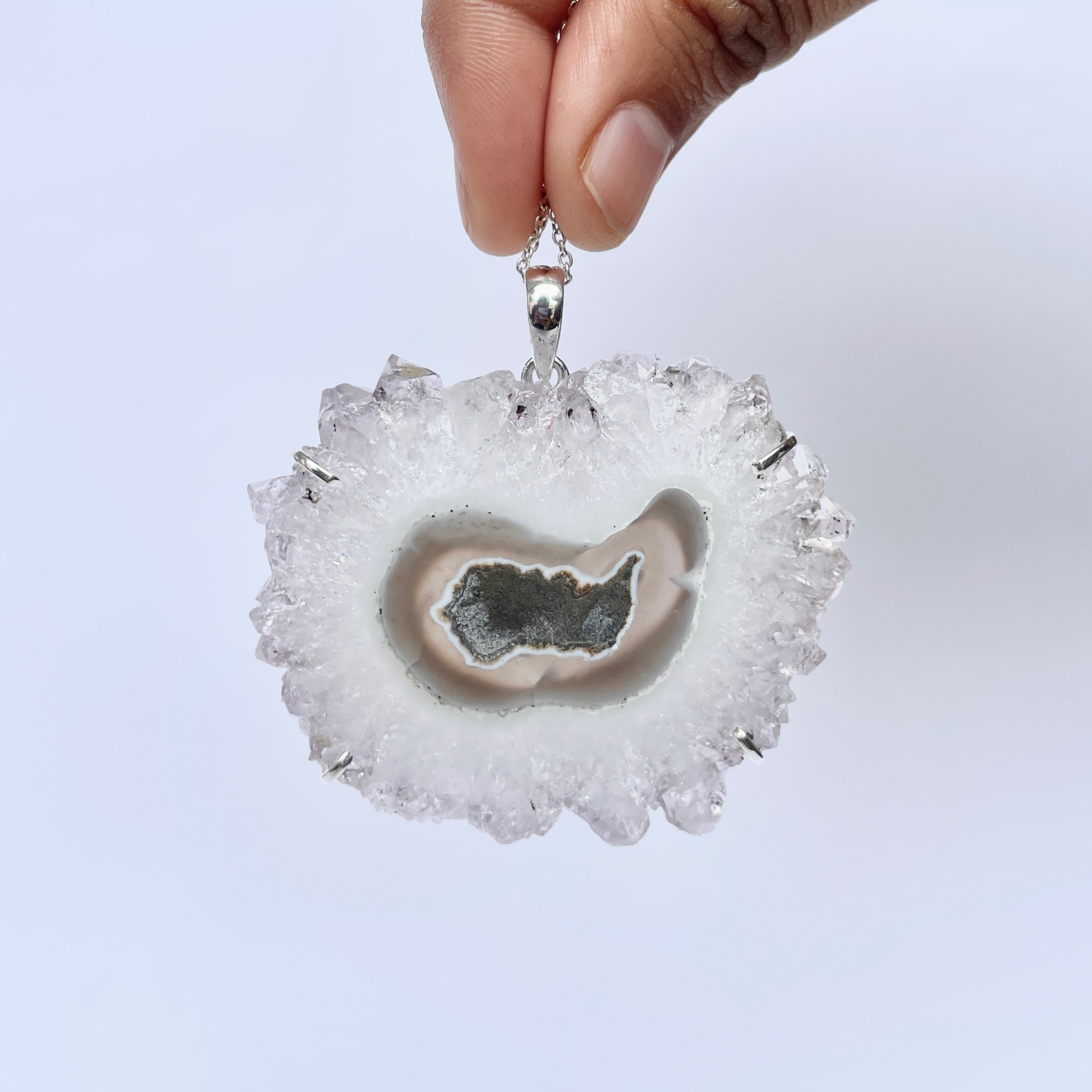 Amethyst Stalactite Pendant-(ASL-P-350.)