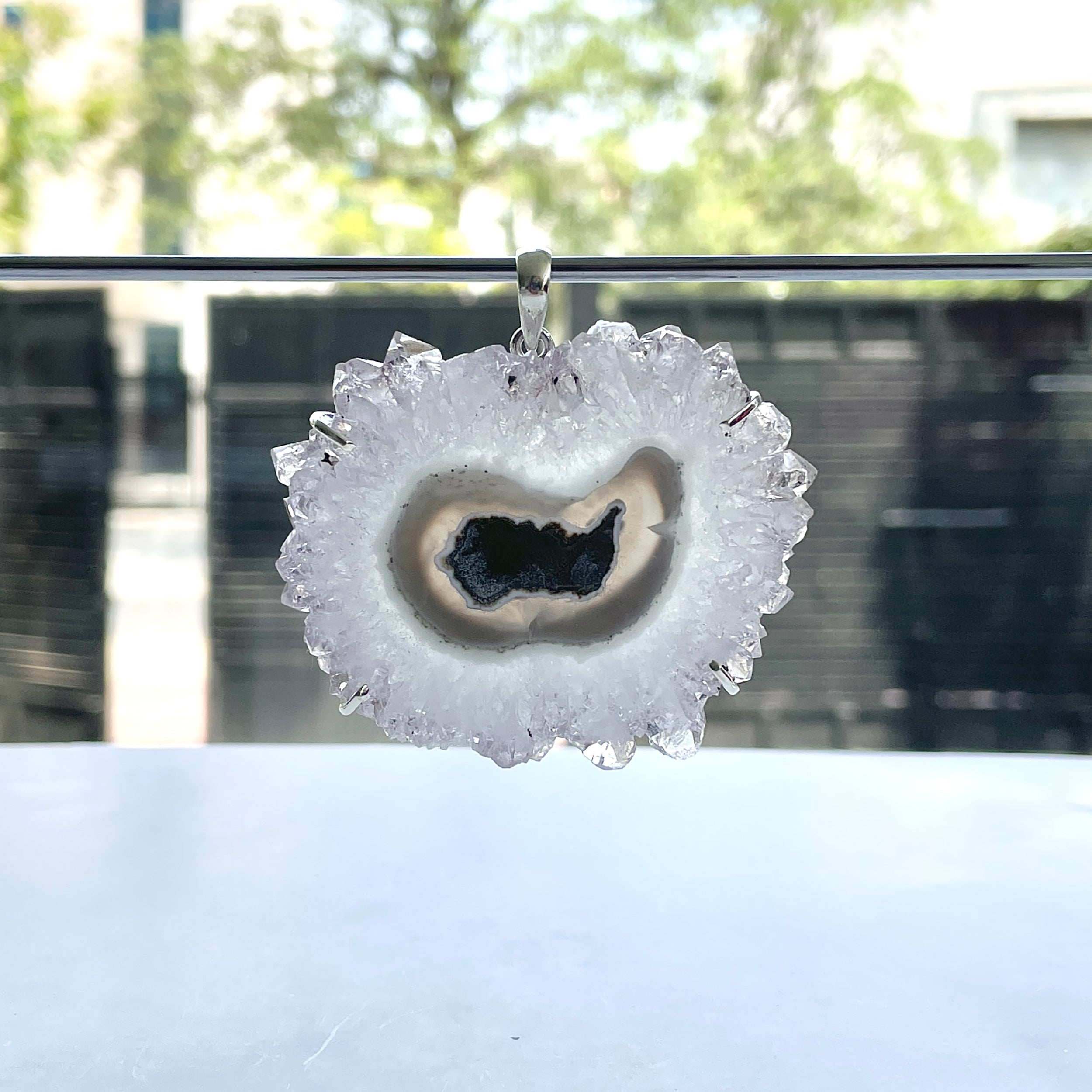 Amethyst Stalactite Pendant-(ASL-P-350.)