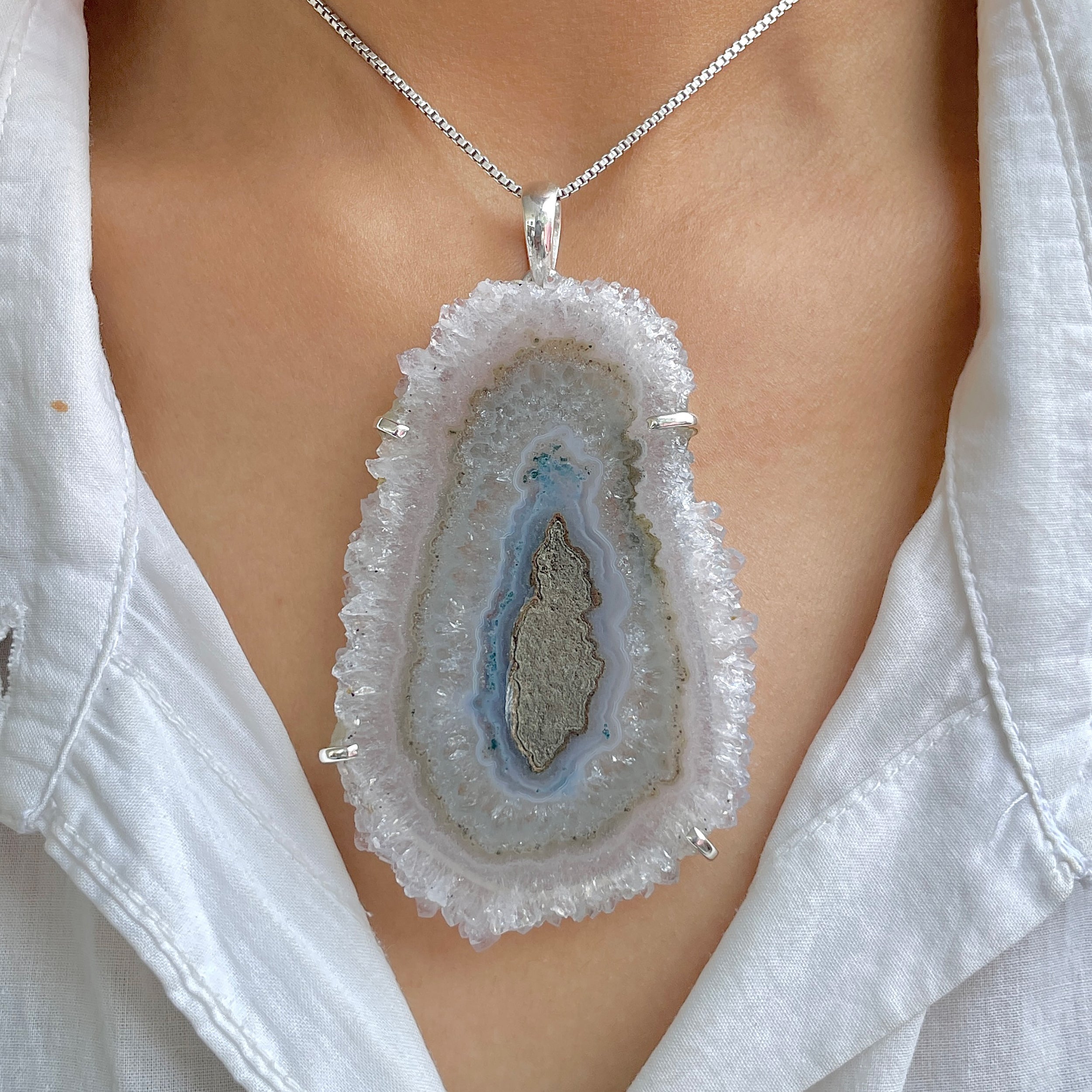 Amethyst Stalactite Pendant-(ASL-P-352.)