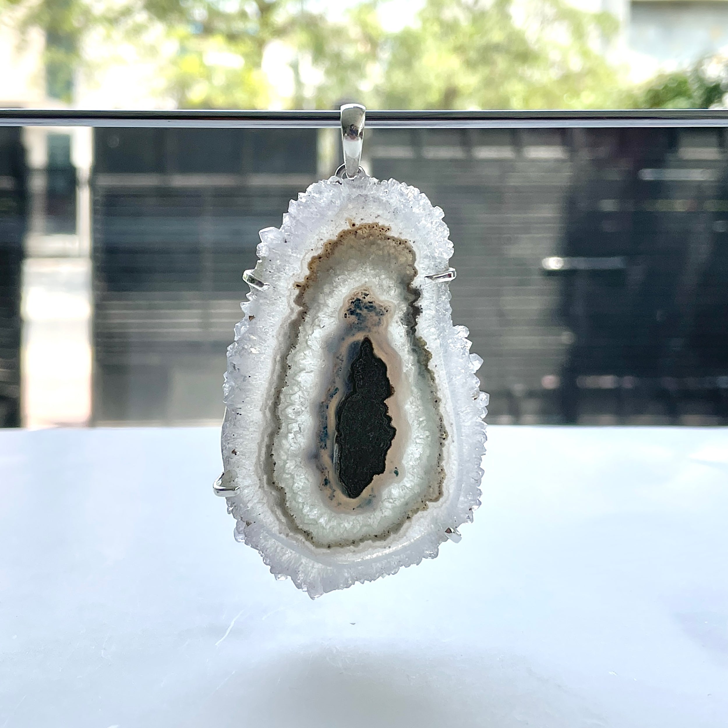 Amethyst Stalactite Pendant-(ASL-P-352.)
