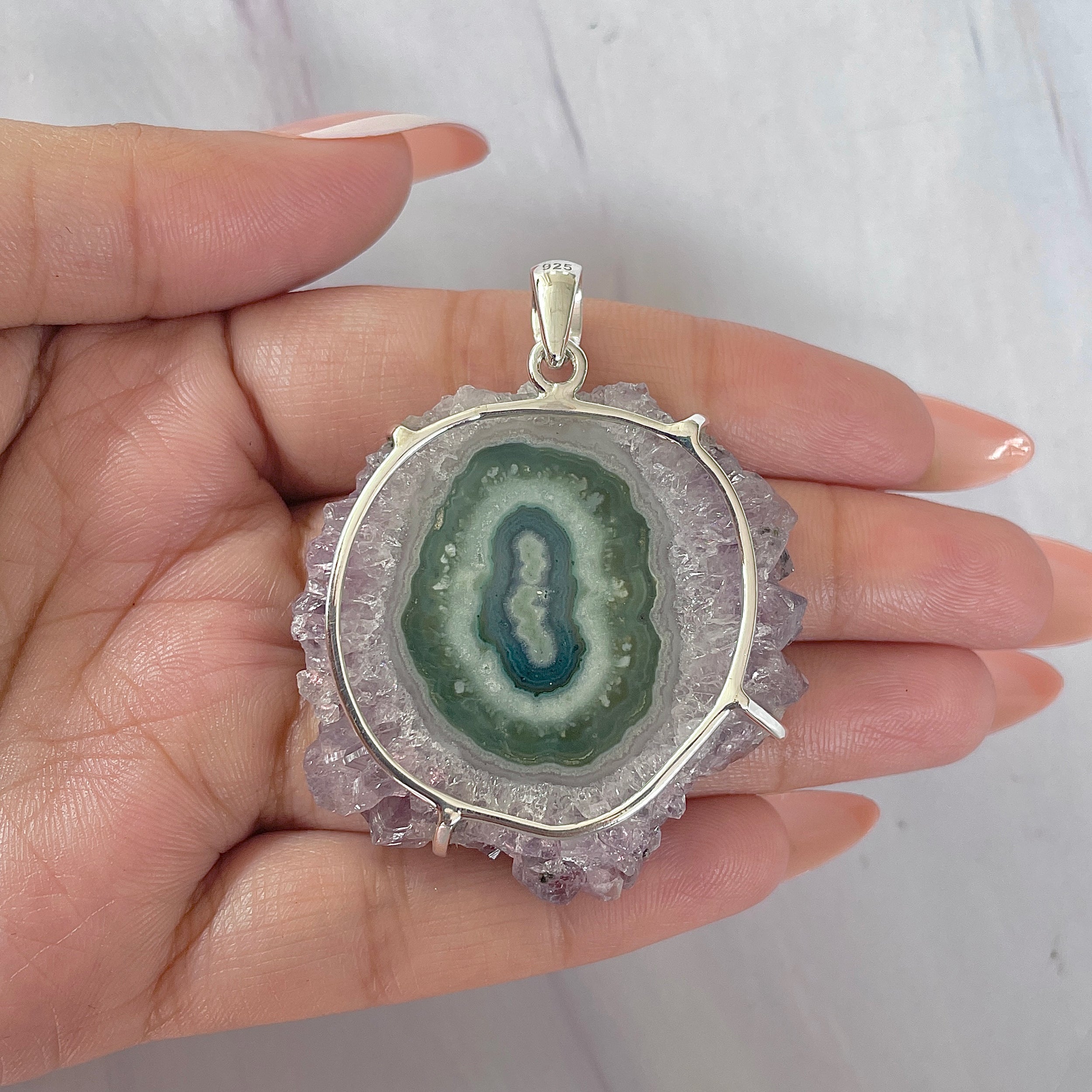 Amethyst Stalactite Pendant-(ASL-P-353.)
