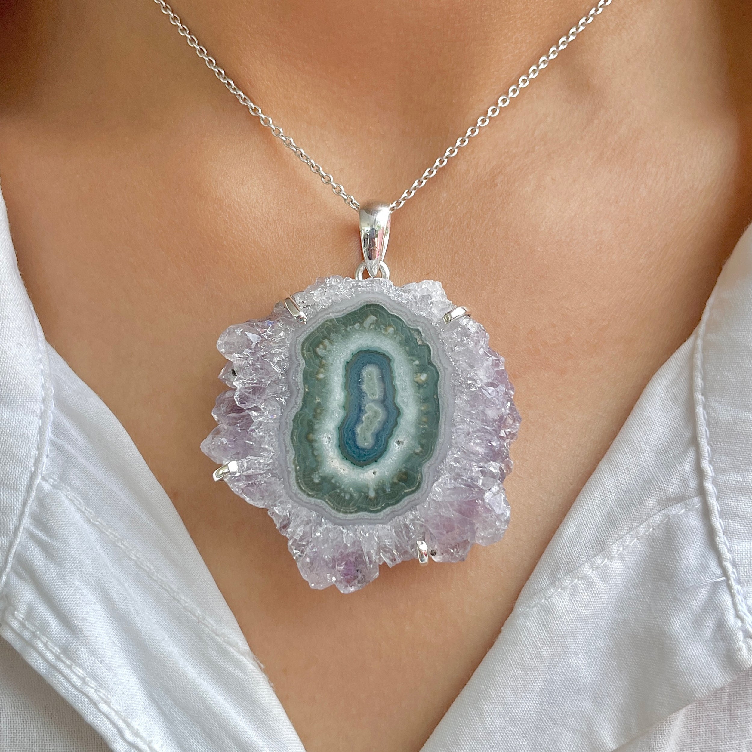 Amethyst Stalactite Pendant-(ASL-P-353.)