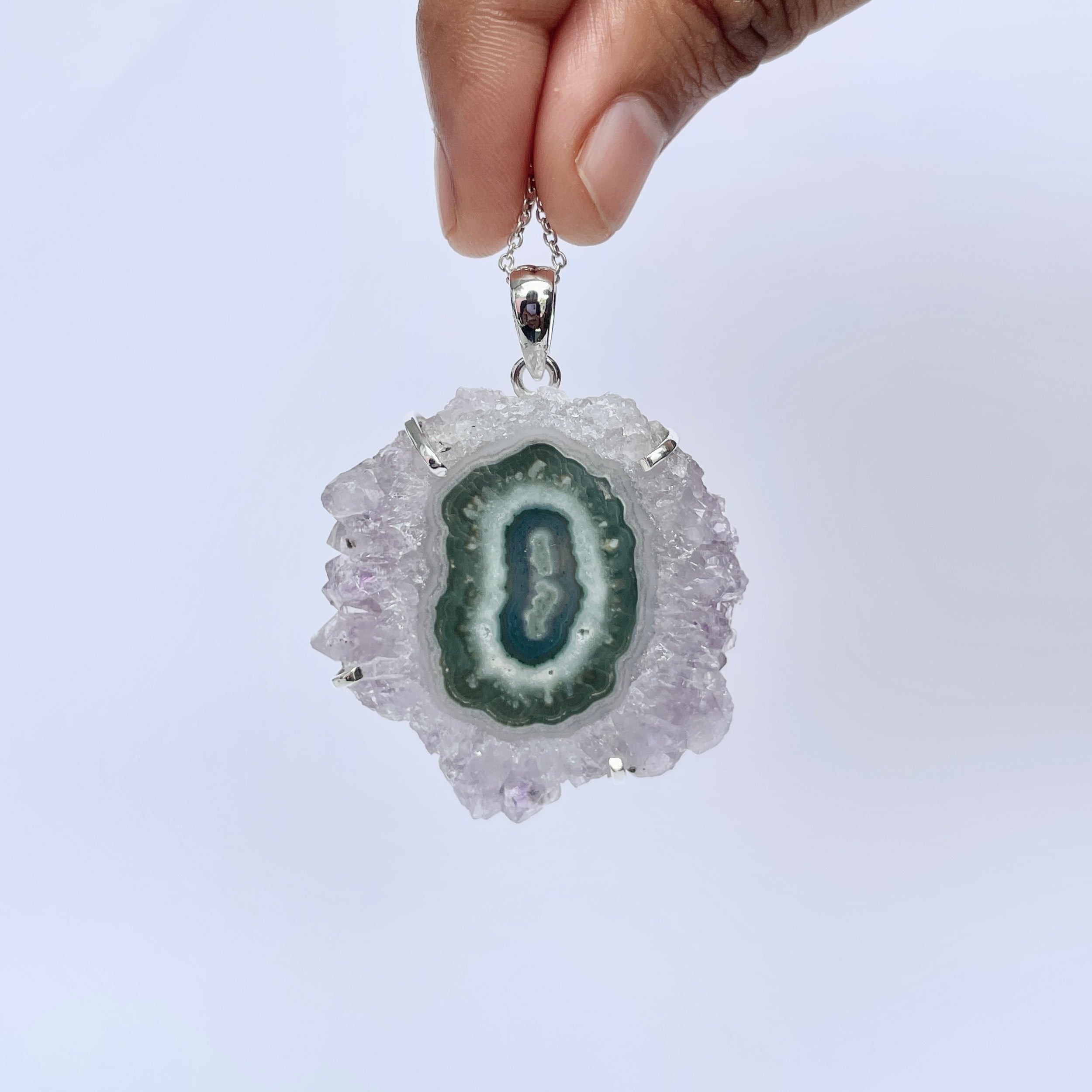 Amethyst Stalactite Pendant-(ASL-P-353.)