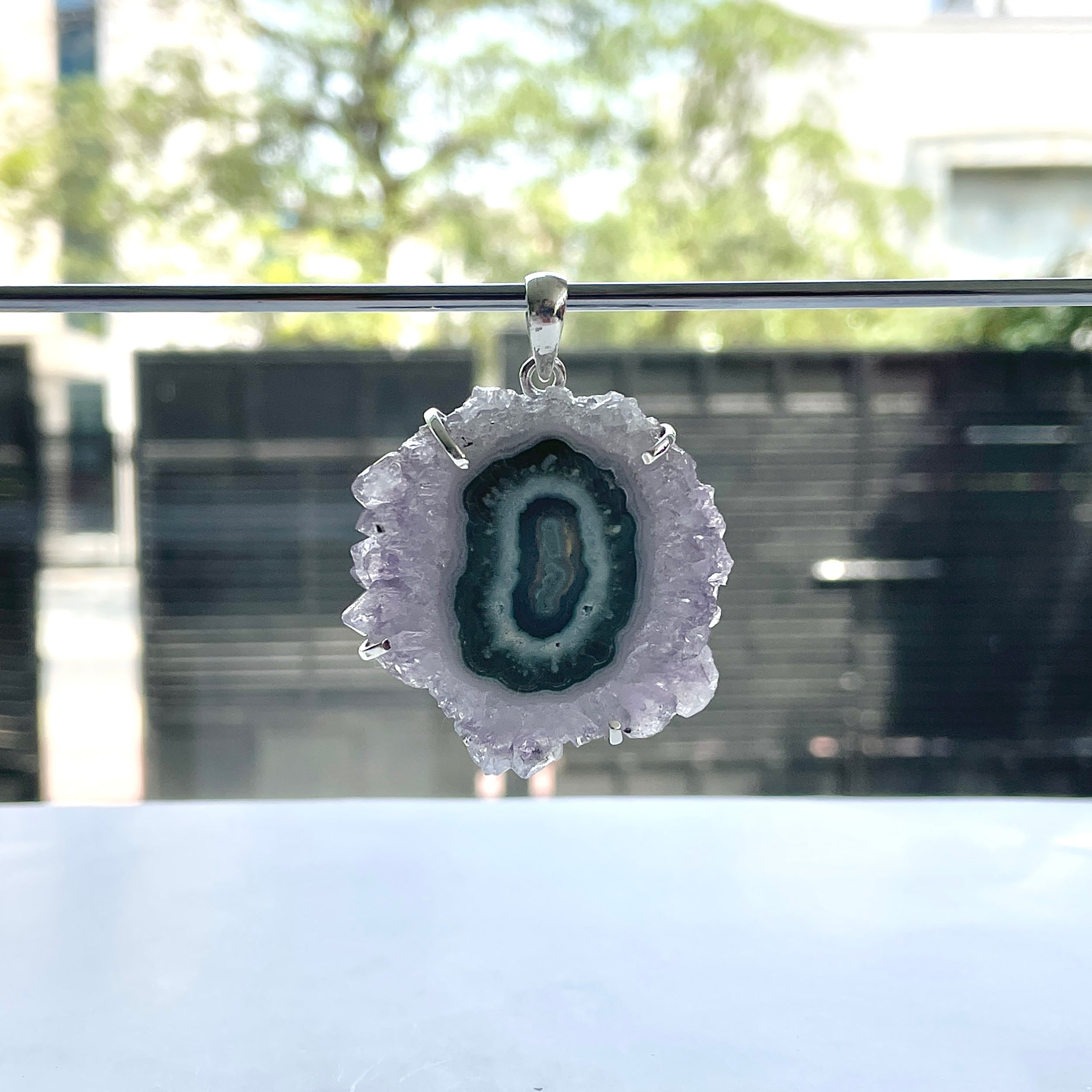 Amethyst Stalactite Pendant-(ASL-P-353.)