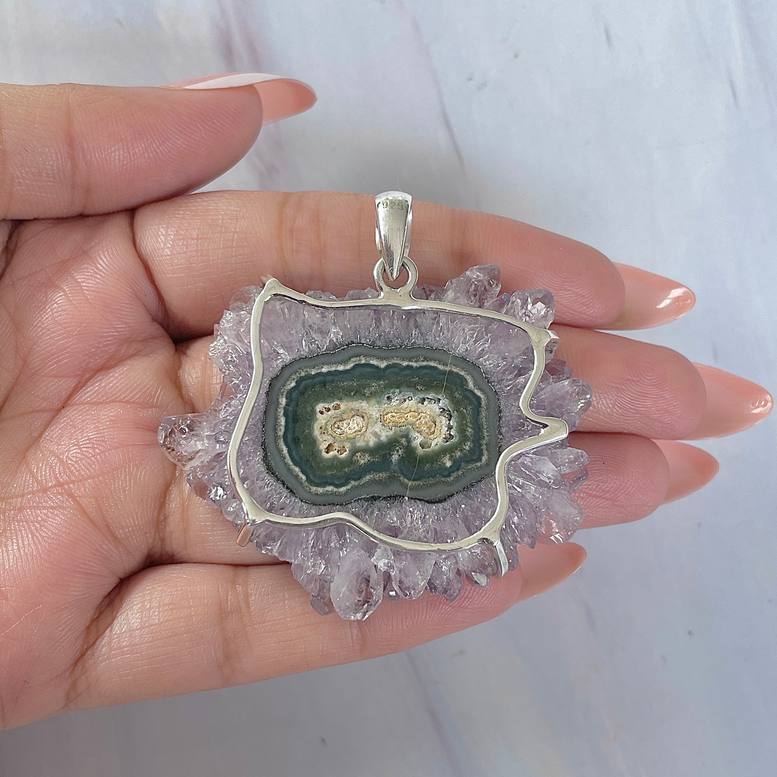 Amethyst Stalactite Pendant-(ASL-P-355.)