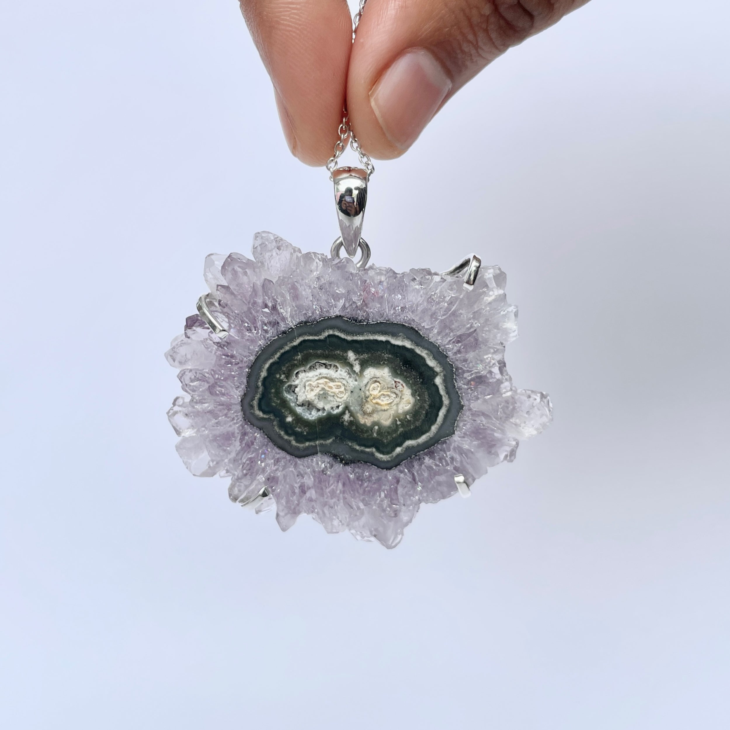 Amethyst Stalactite Pendant-(ASL-P-355.)