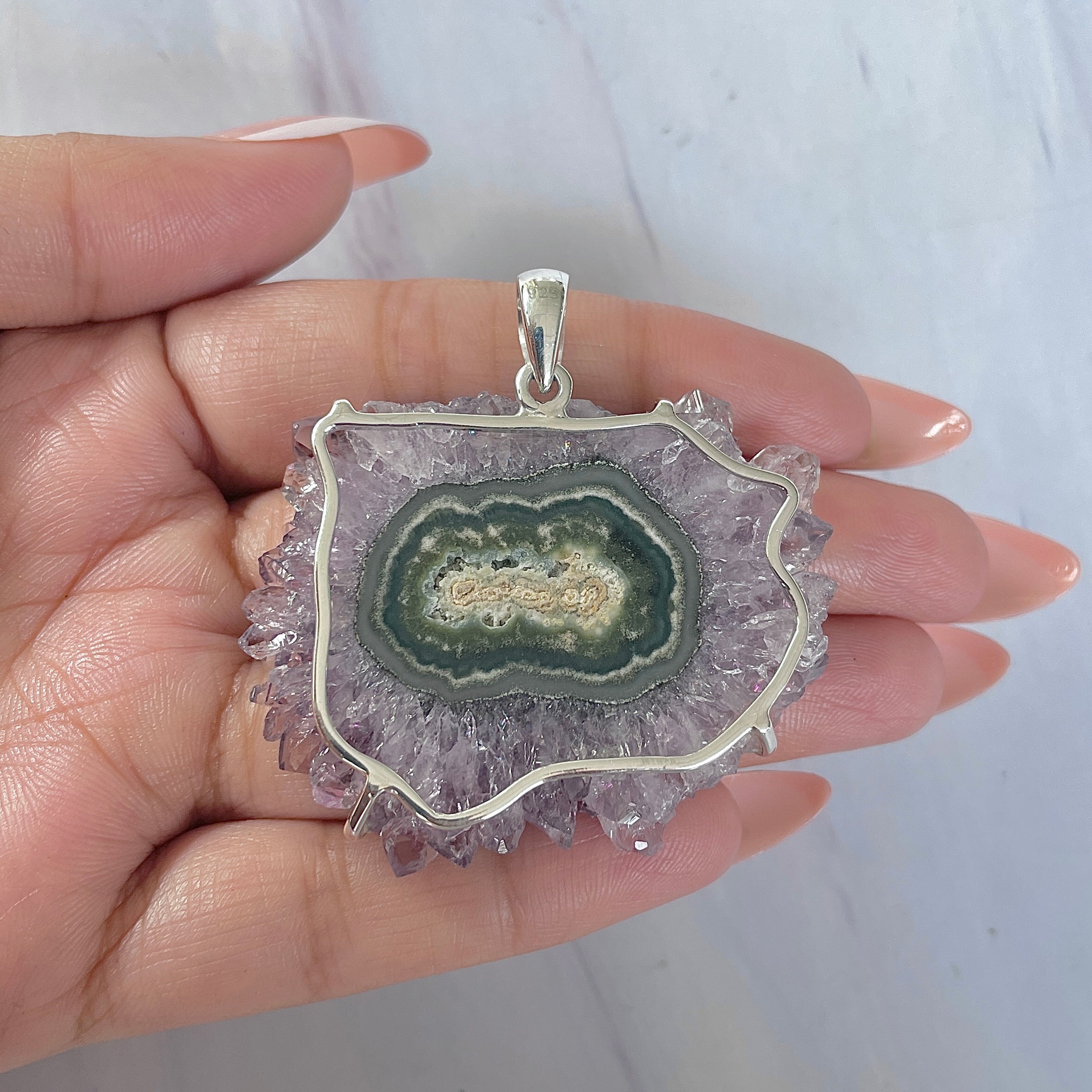 Amethyst Stalactite Pendant-(ASL-P-357.)